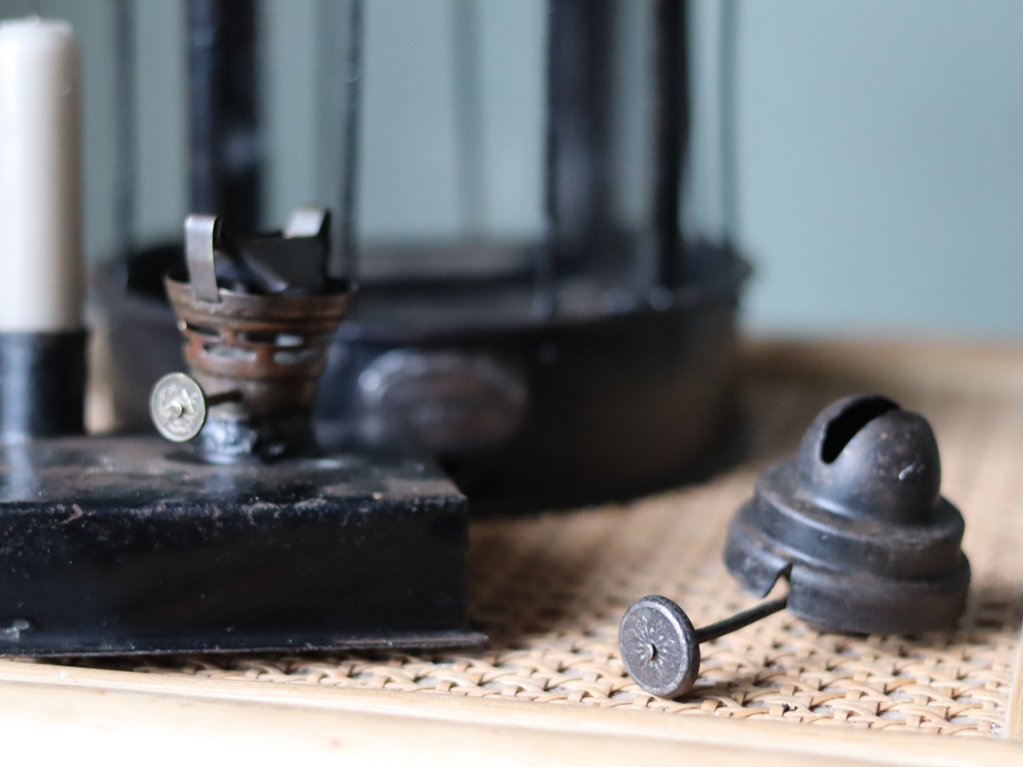 Extremely Rare Vintage Port Ship Lamp with Red Prismatic Glass – Hall’s Patent c. 1890-1910