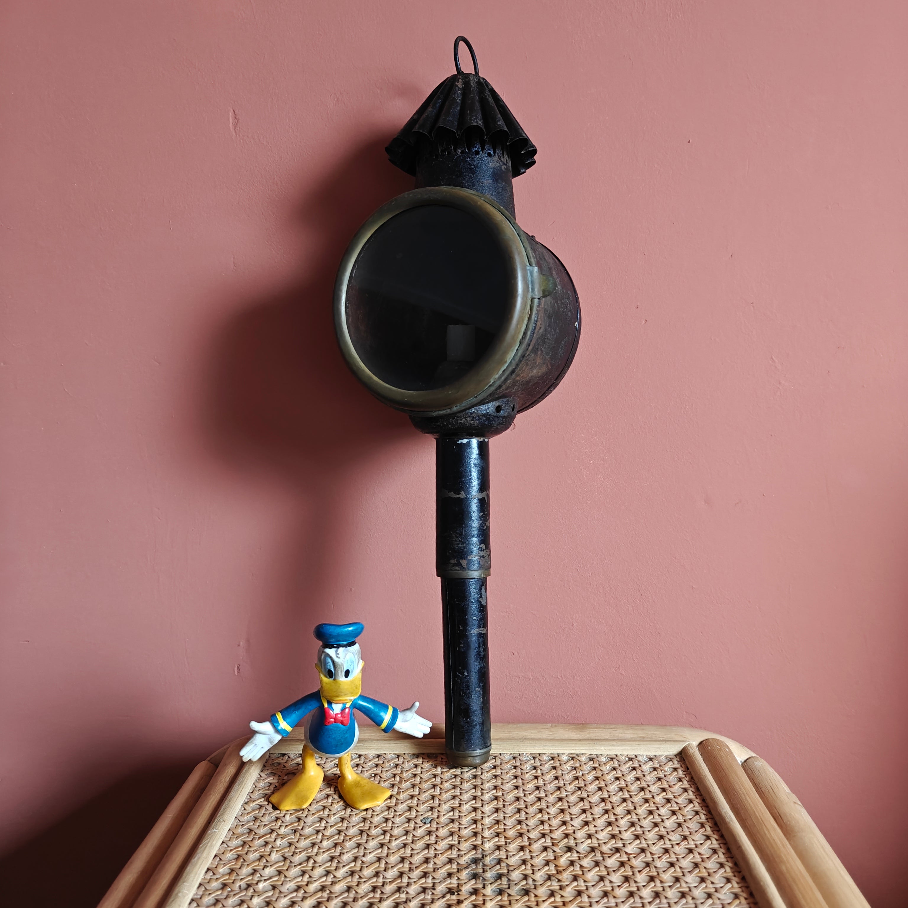 Antique Carriage Lantern – Candle-Powered, Early 1900s