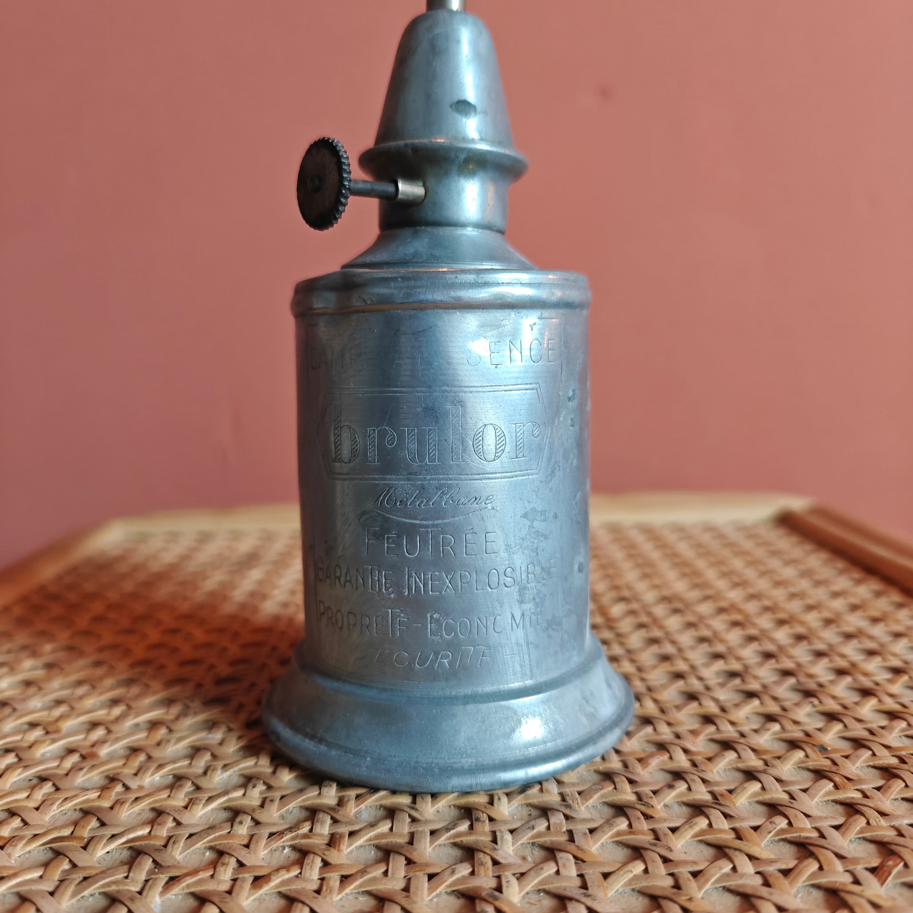 Vintage Brulor Oil Lamp – Attributed to Pigeon (1950s–1960s)