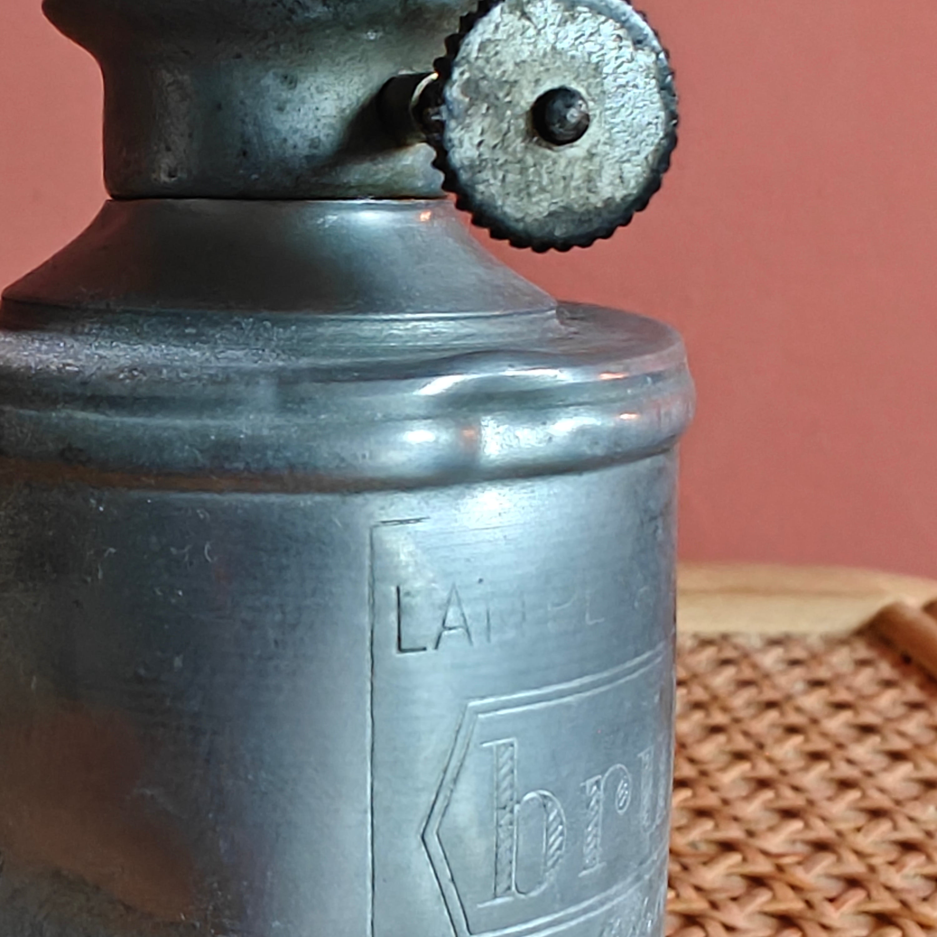 Vintage Brulor Oil Lamp – Attributed to Pigeon (1950s–1960s)