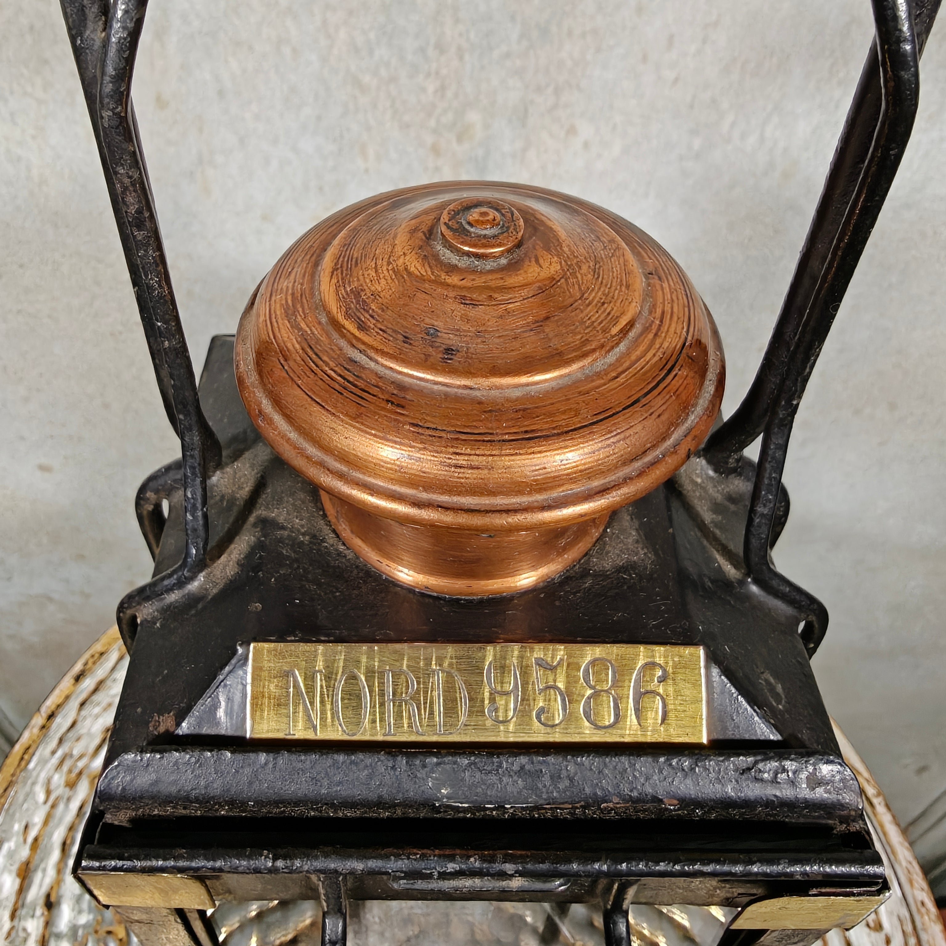 Rare Antique Railway Lantern – Luchaire Paris – French Railways (Nord)