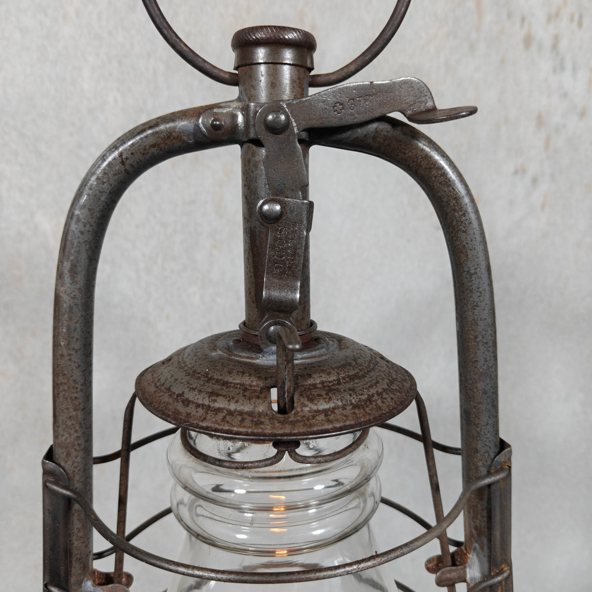 Helvetia Storm Lantern – Rare Swiss Egloff & Cie Model (c. 1920) – Original Marked Glass – Fully Working