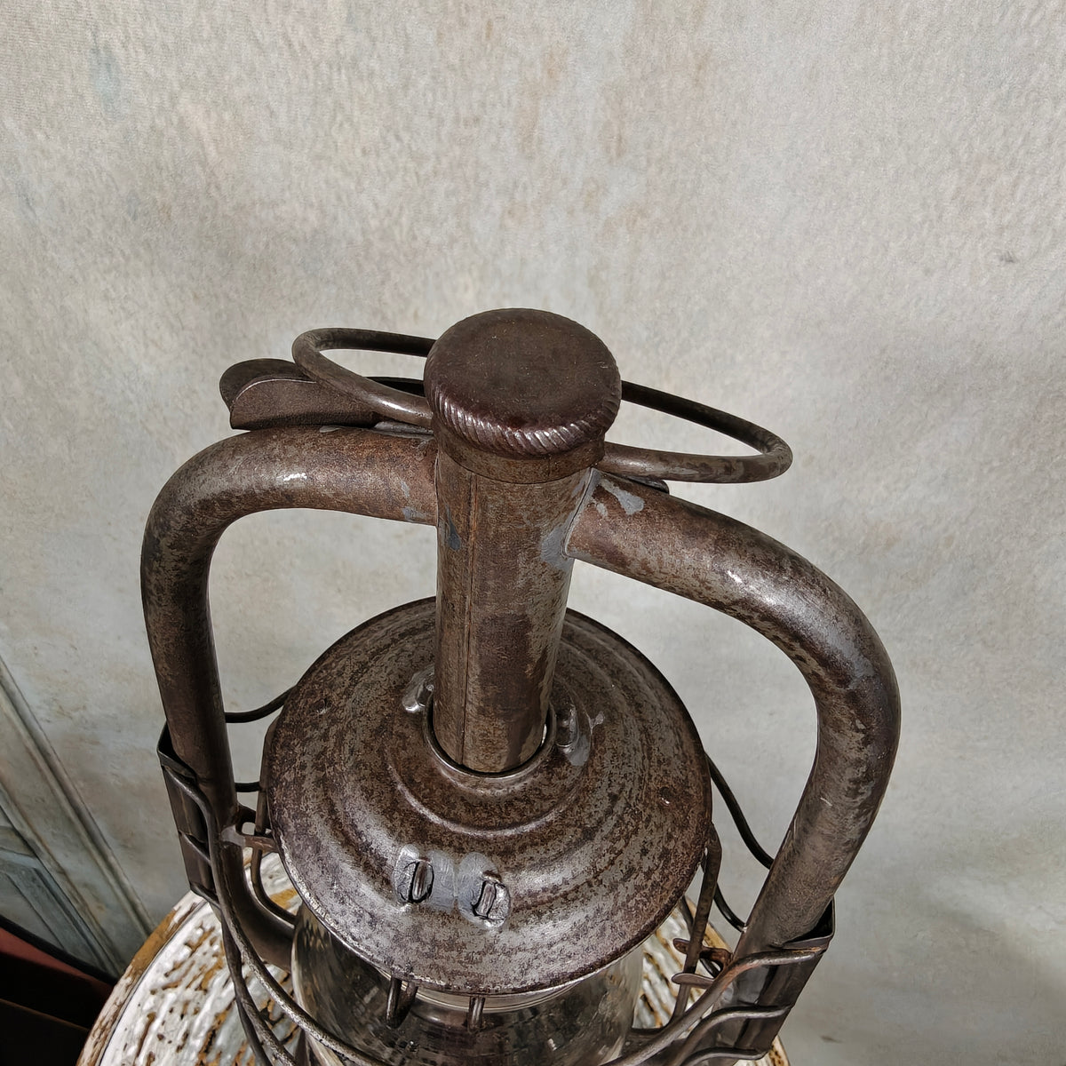 Helvetia Storm Lantern – Rare Swiss Egloff & Cie Model (c. 1920) – Original Marked Glass – Fully Working