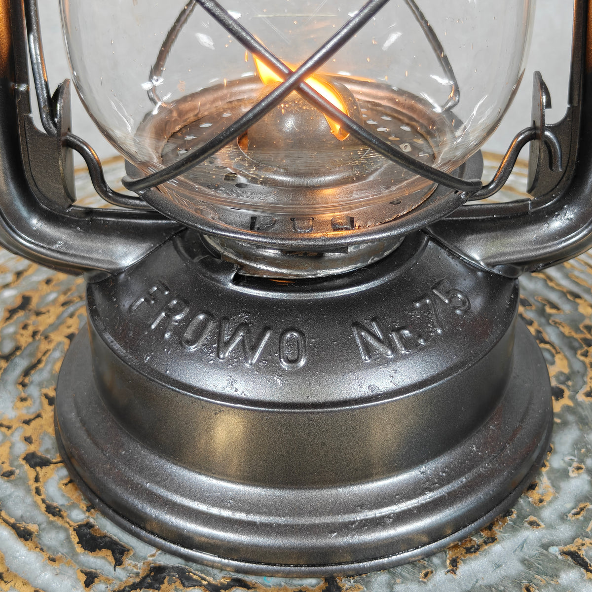 Vintage Frowo No. 75 Storm Lantern – 1960s/1970s – Restored & Fully Usable