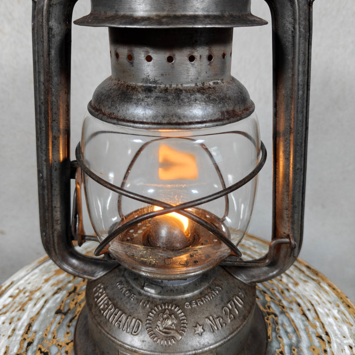 Rare Feuerhand 270 “SUPERFLAM” Hurricane Lantern – Late 1930s