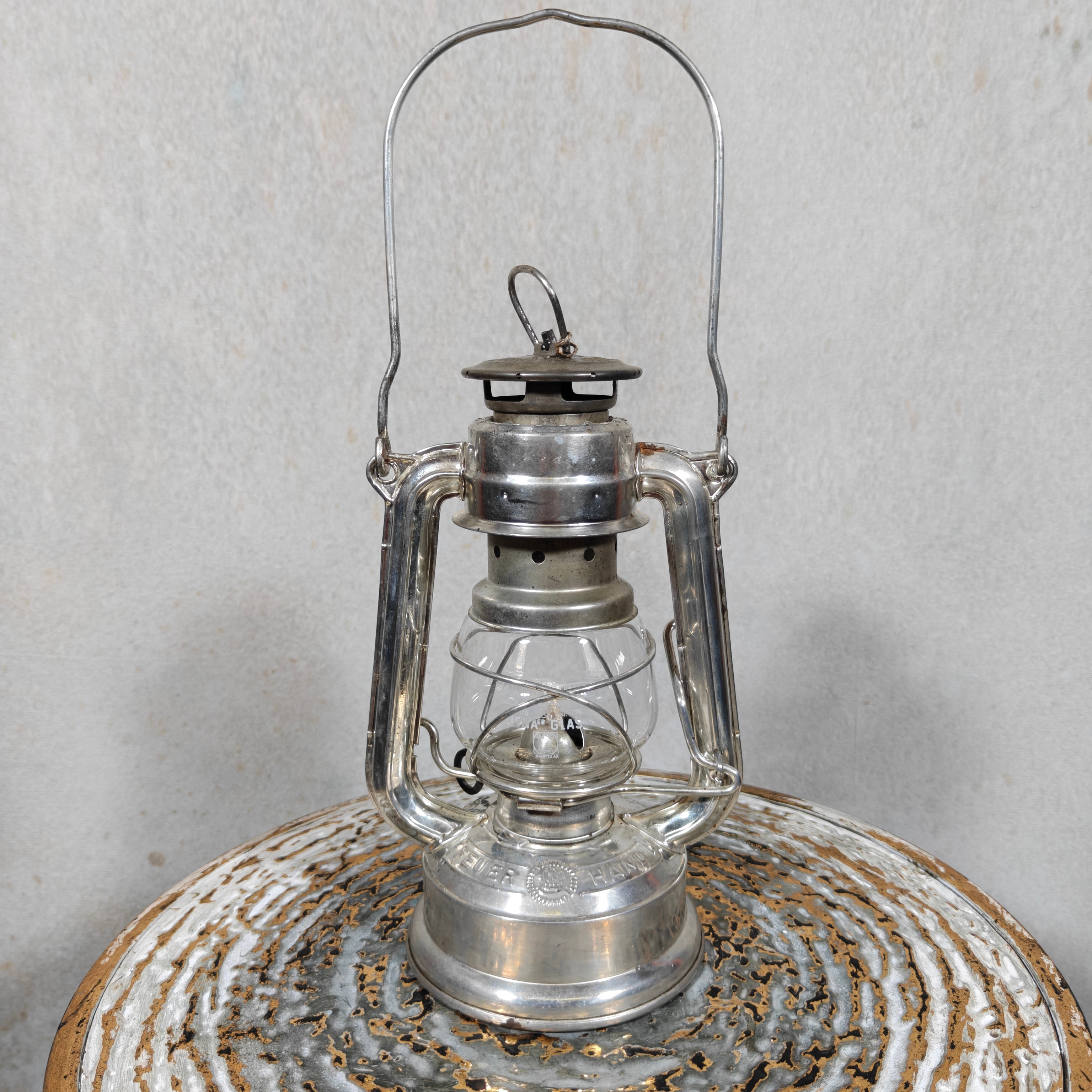 Fantastic New Old Stock (or Near-Unused) Feuerhand 175 Hurricane Lantern – 1970s – “Super Baby”