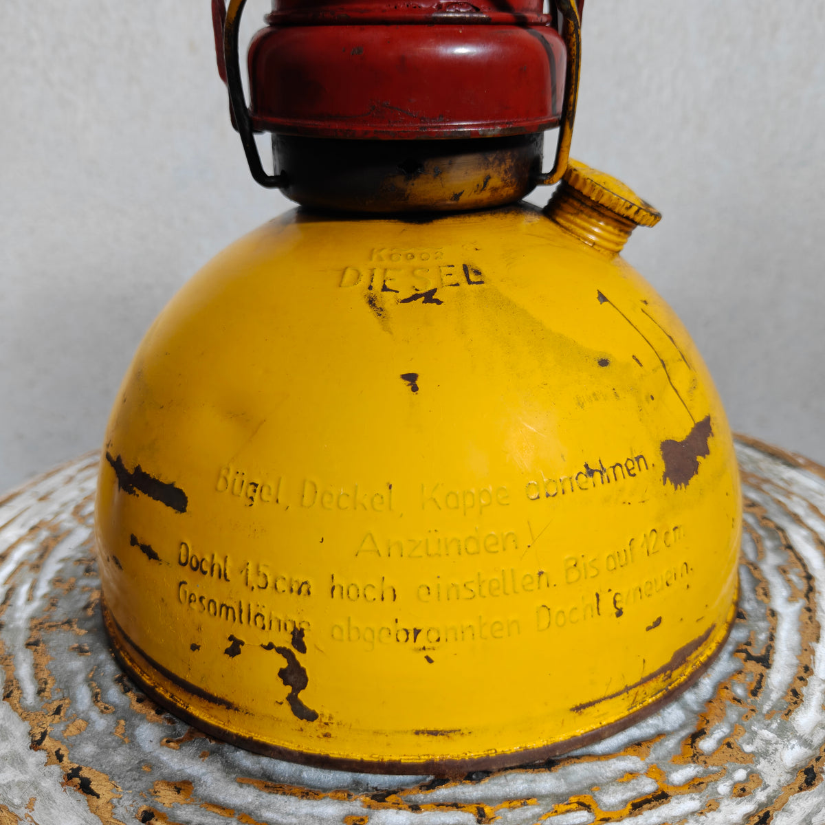 Feuerhand WarnFackel Diesel K8002 -  Rare Early Version – Complete with Matches – Working Condition – c. 1960s