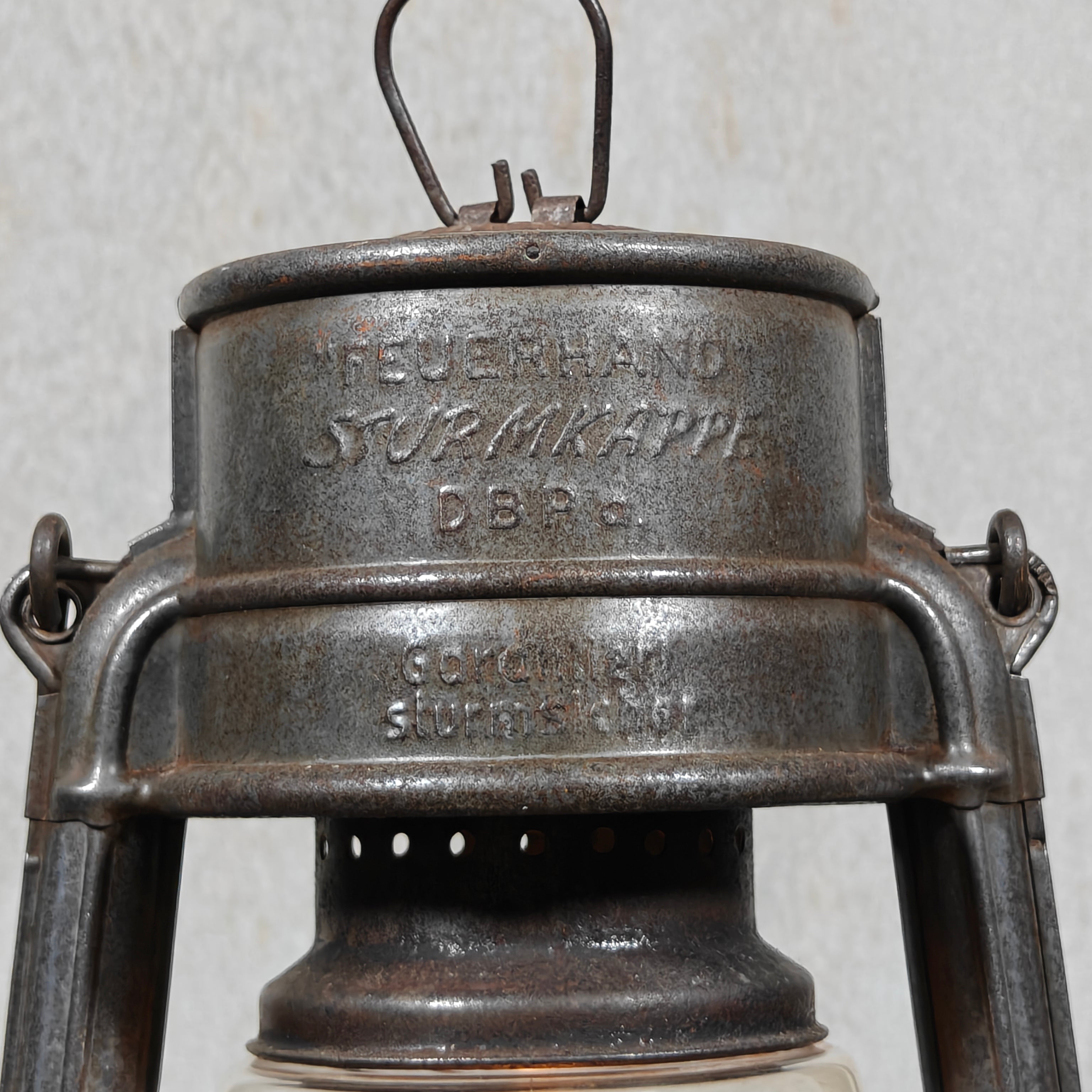 Special hurricane lantern – Feuerhand 276 STK Sturmkappe – in good, usable condition.