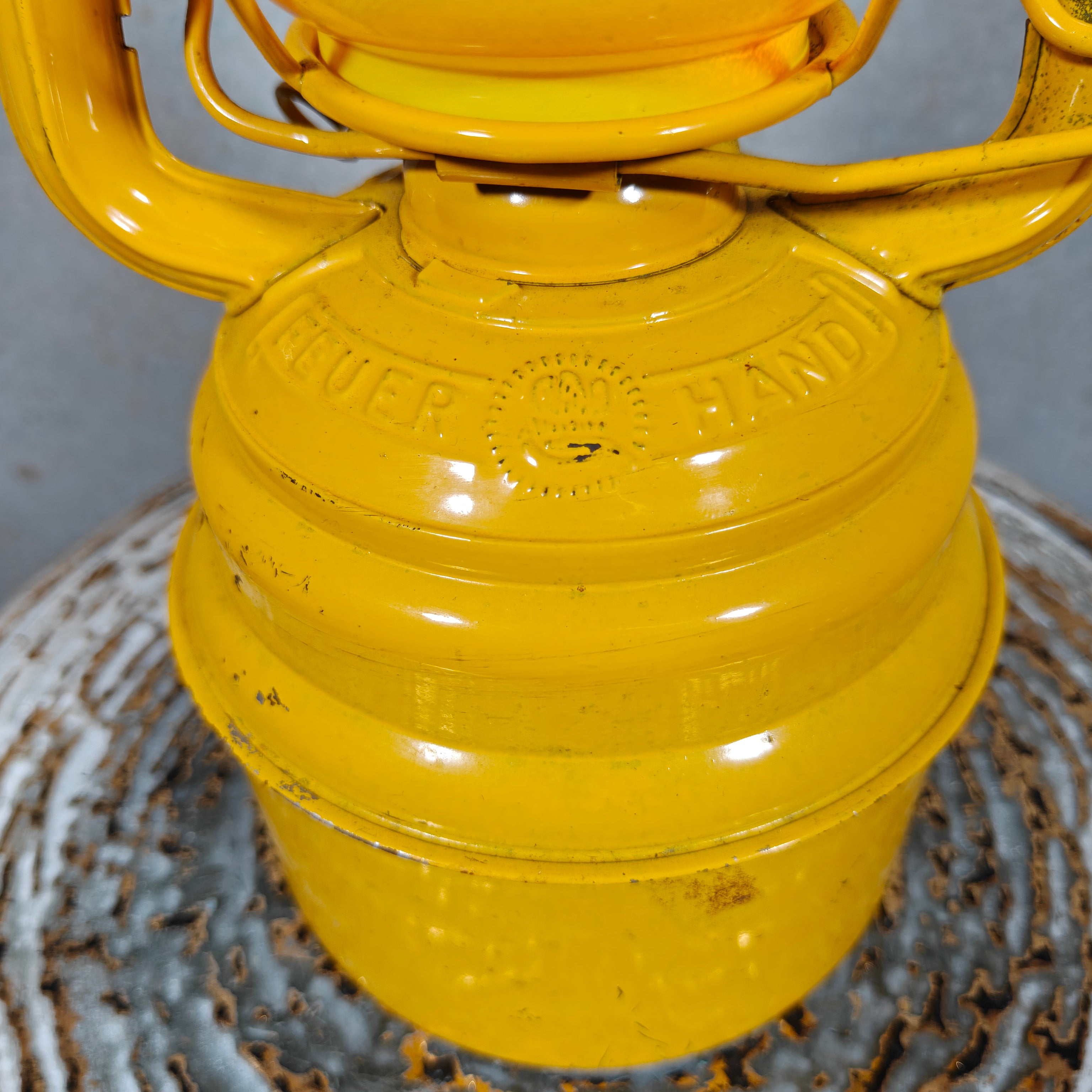 Beautiful hurricane lantern – Feuerhand 276 STK/70 Western Germany – Baby Special safety lantern / construction lantern – In very good condition