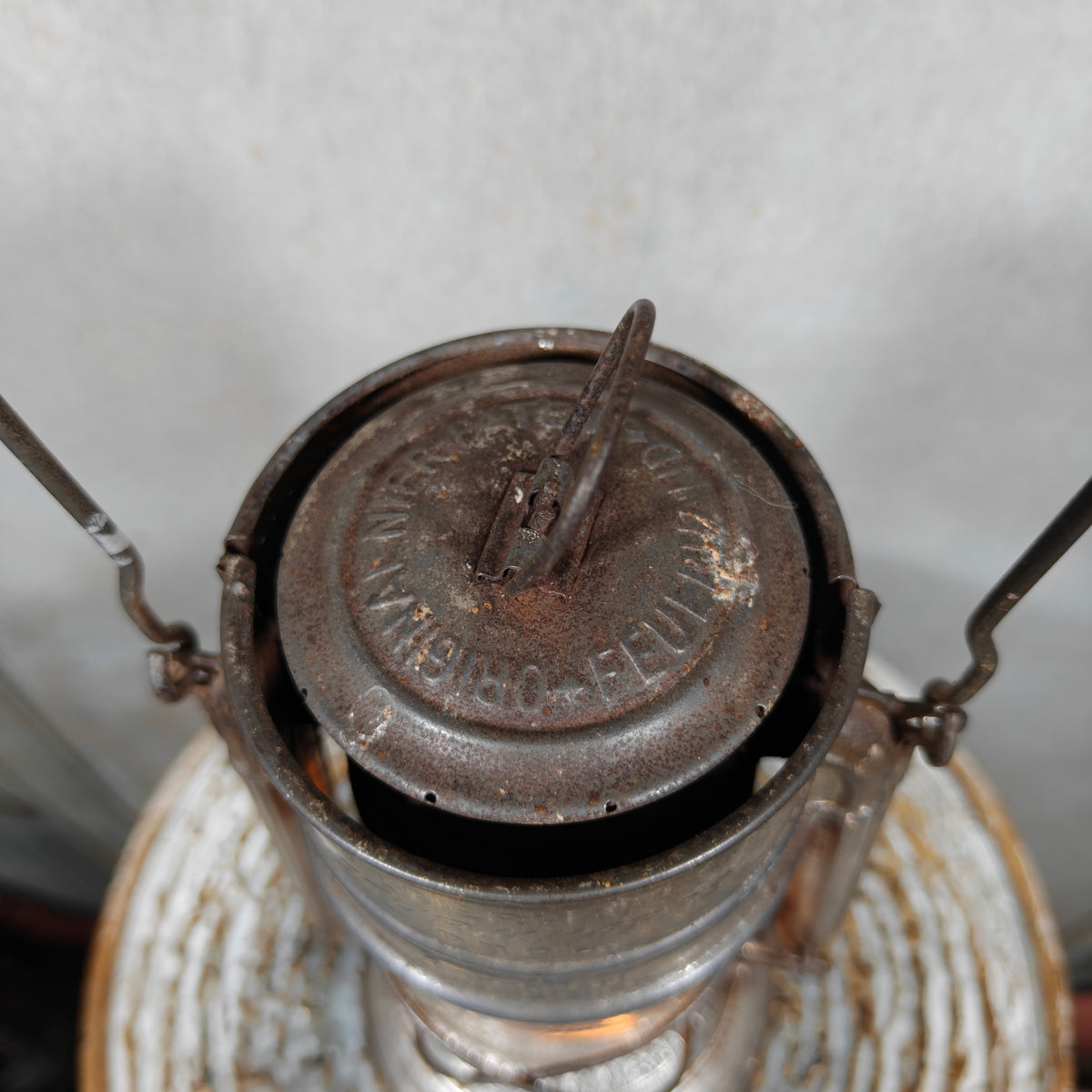 Special hurricane lantern - K1452 – Feuerhand 276 STK Sturmkappe – in good usable condition