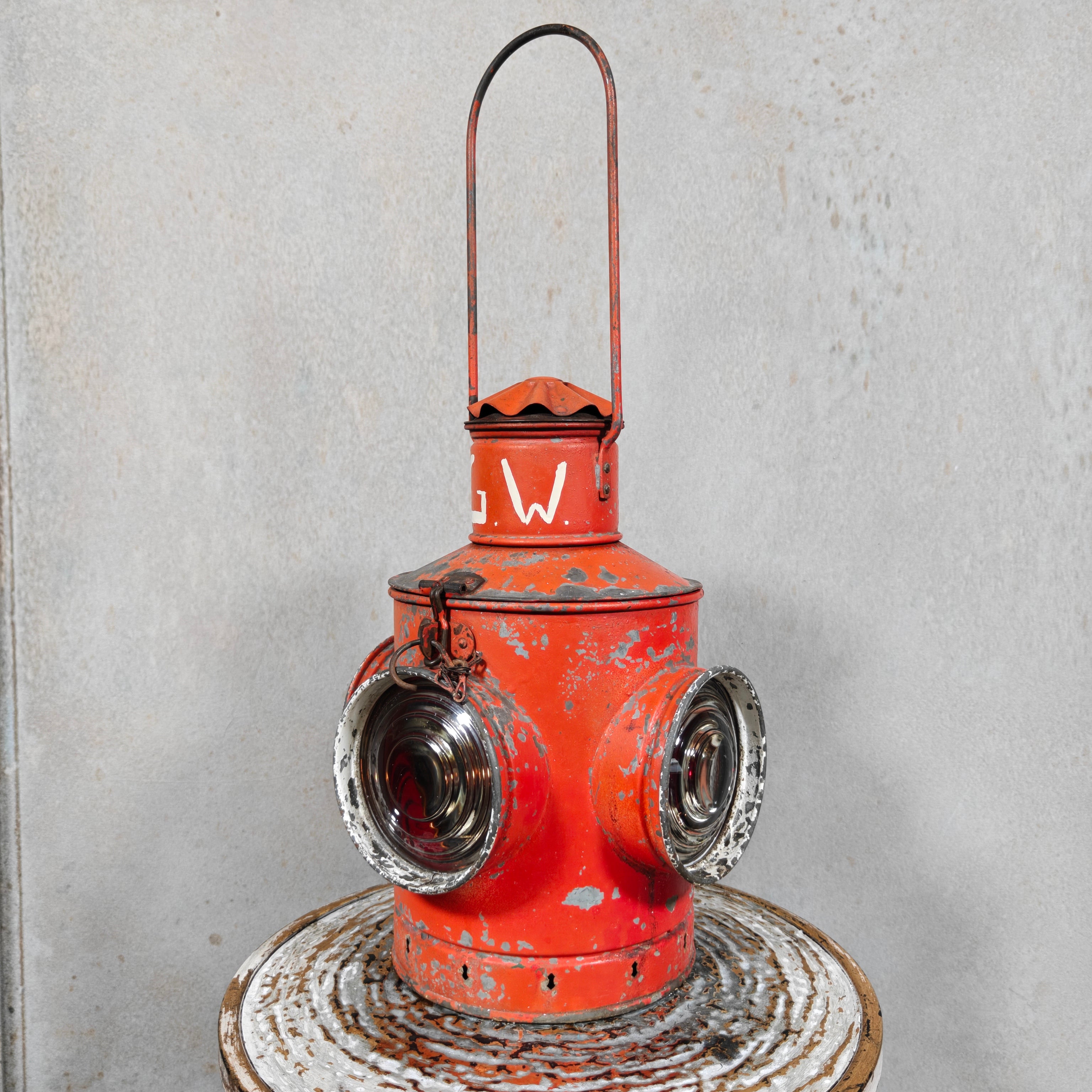 Vintage Red Rear Marker Lamp / Tail Signal Lamp (1950s/60s)