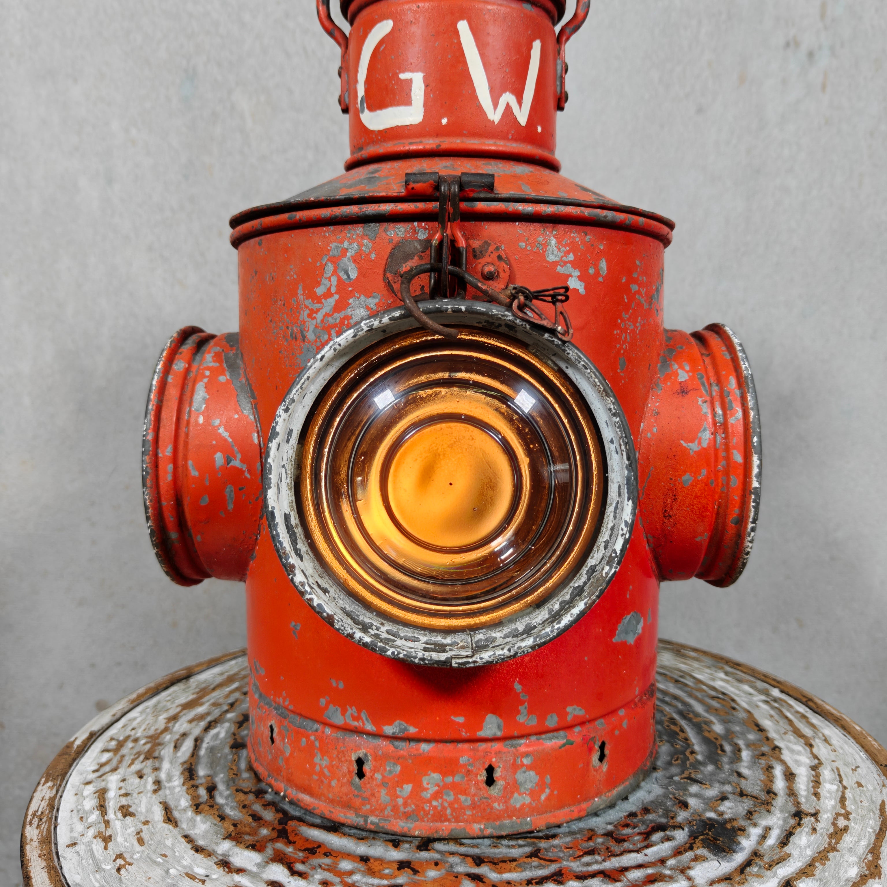 Vintage Red Rear Marker Lamp / Tail Signal Lamp (1950s/60s)