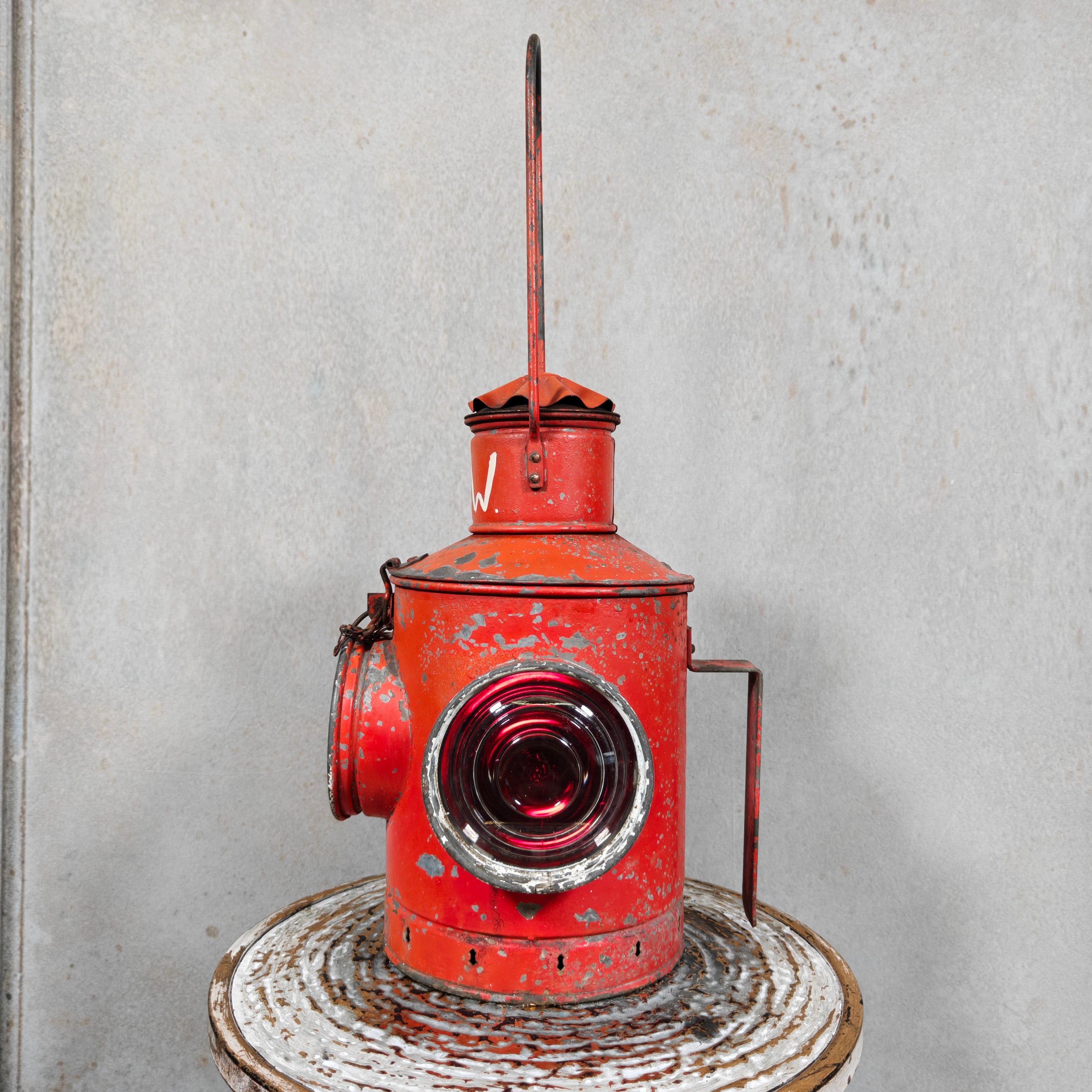 Vintage Red Rear Marker Lamp / Tail Signal Lamp (1950s/60s)