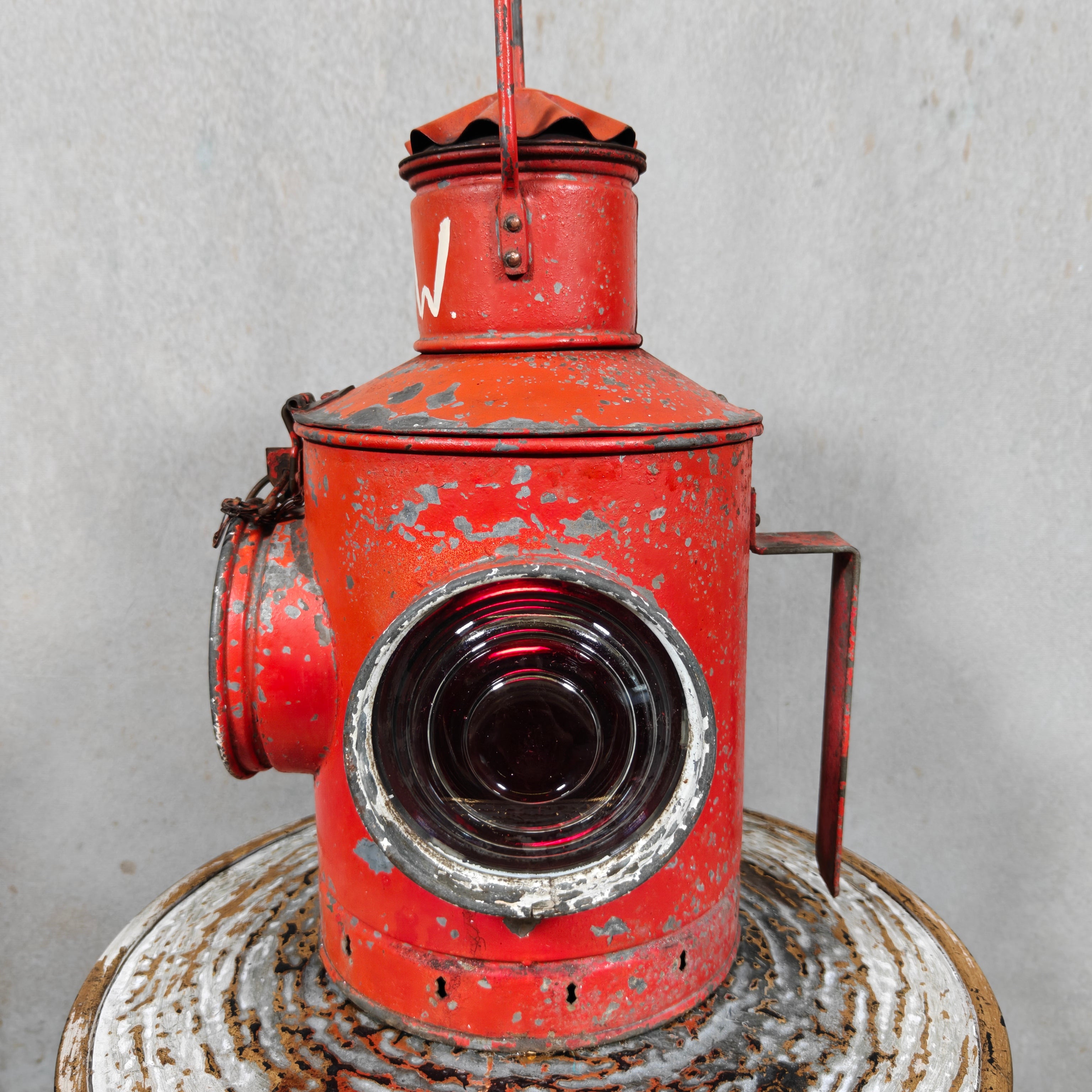 Vintage Red Rear Marker Lamp / Tail Signal Lamp (1950s/60s)