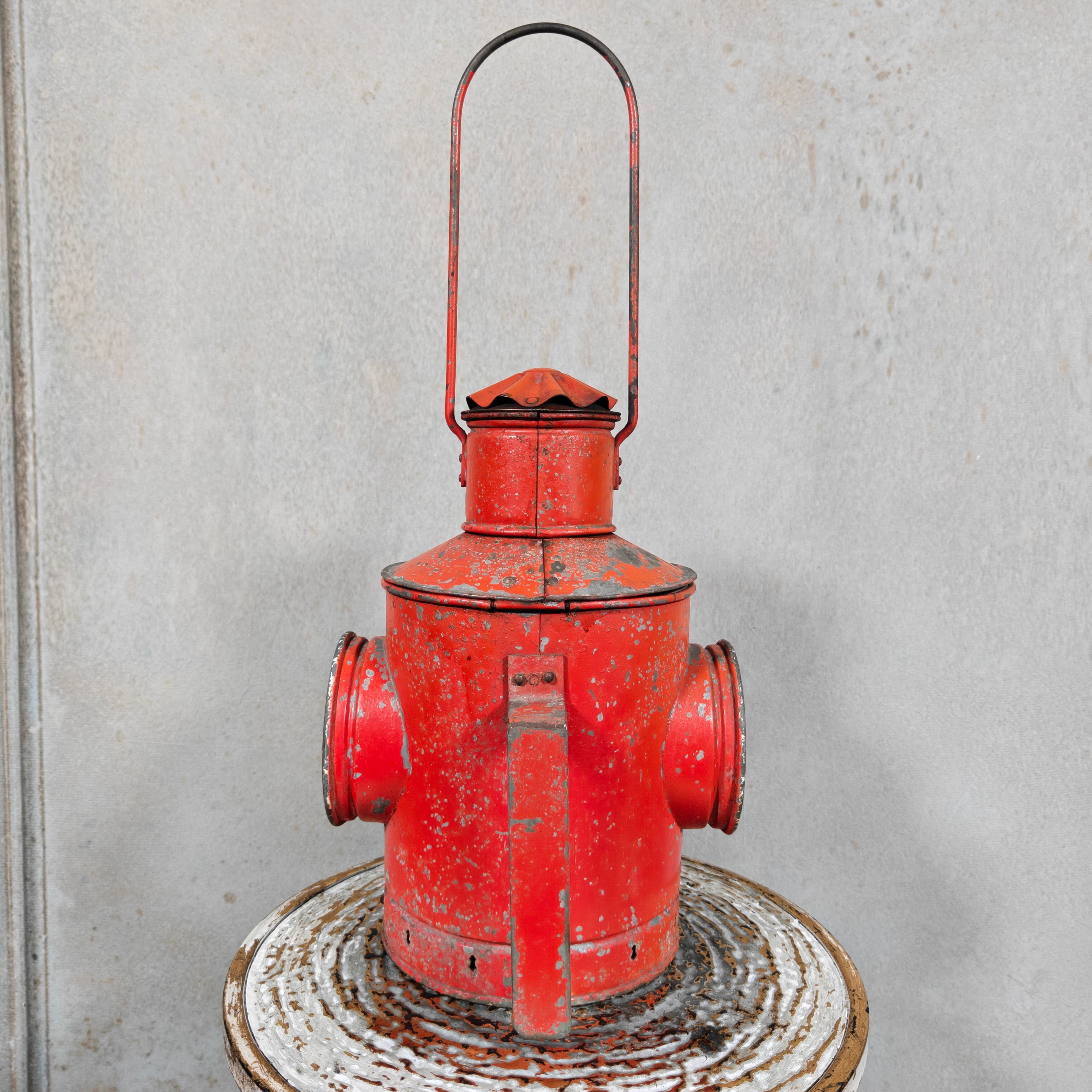 Vintage Red Rear Marker Lamp / Tail Signal Lamp (1950s/60s)
