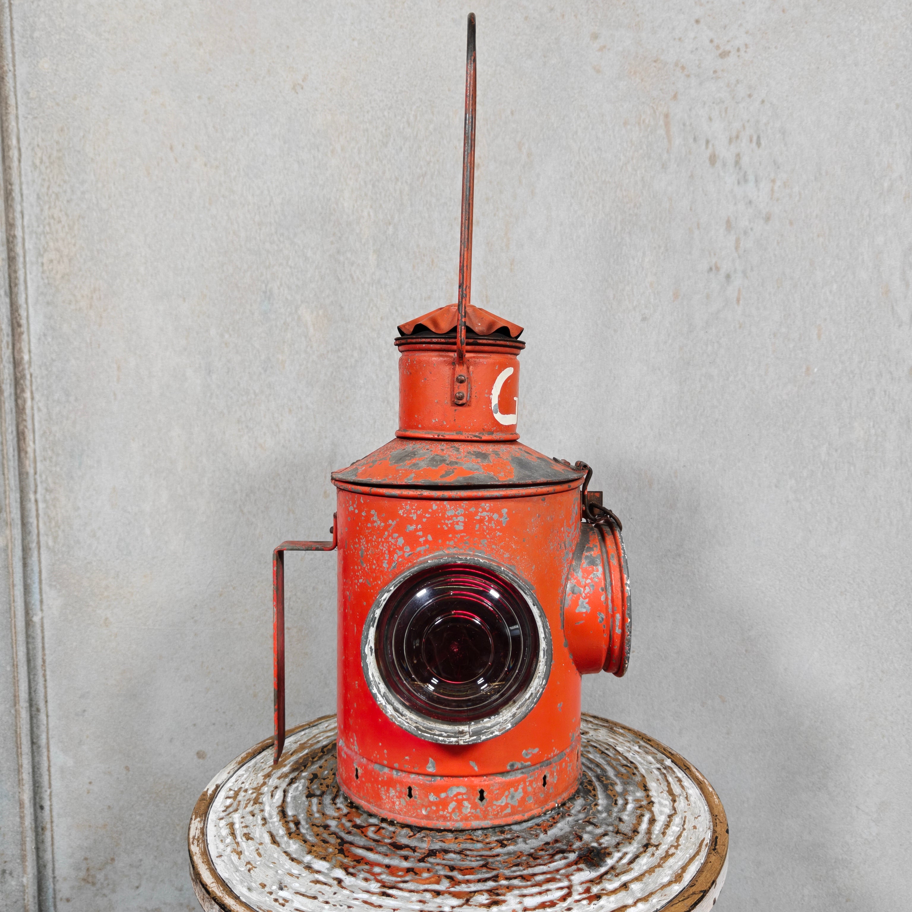 Vintage Red Rear Marker Lamp / Tail Signal Lamp (1950s/60s)