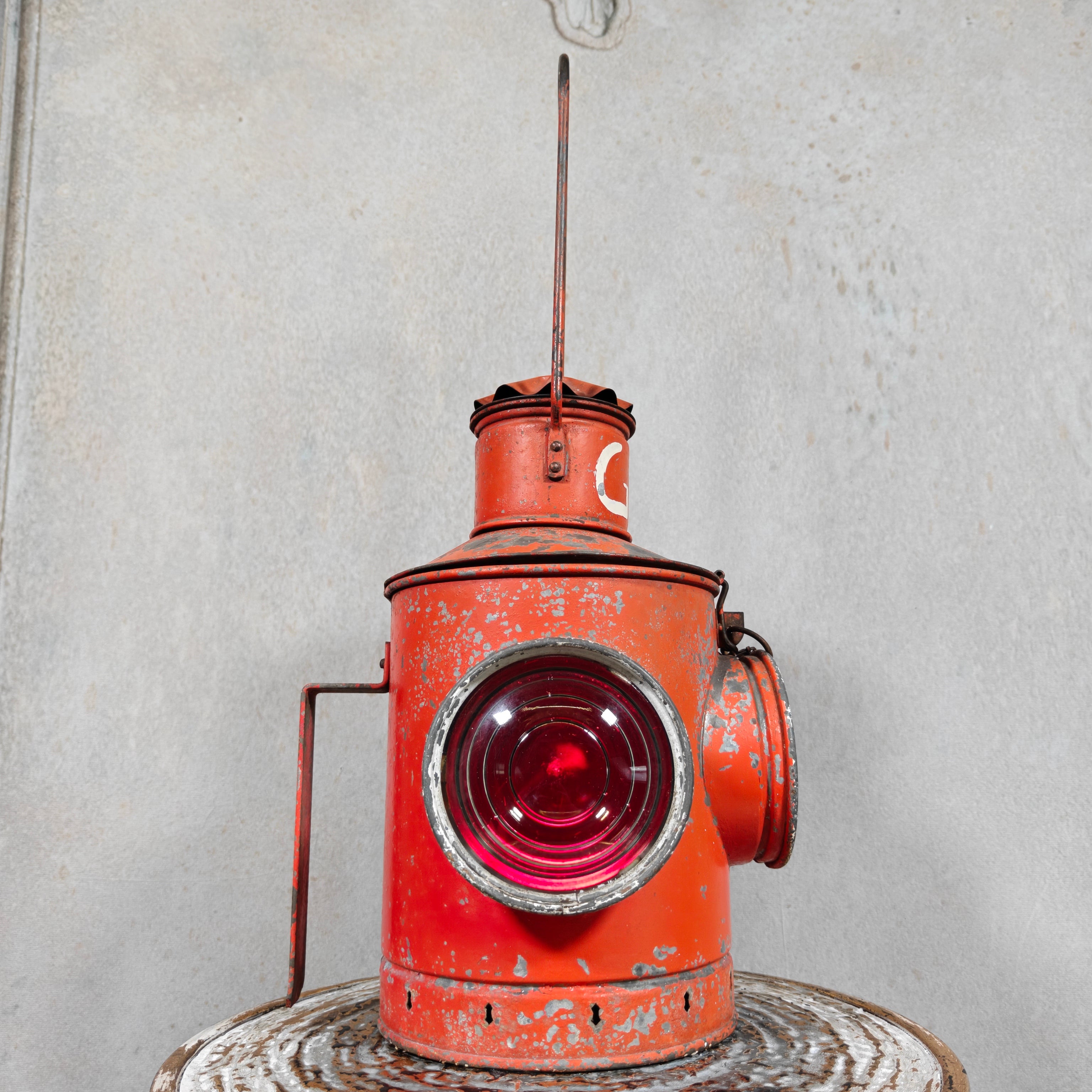 Vintage Red Rear Marker Lamp / Tail Signal Lamp (1950s/60s)