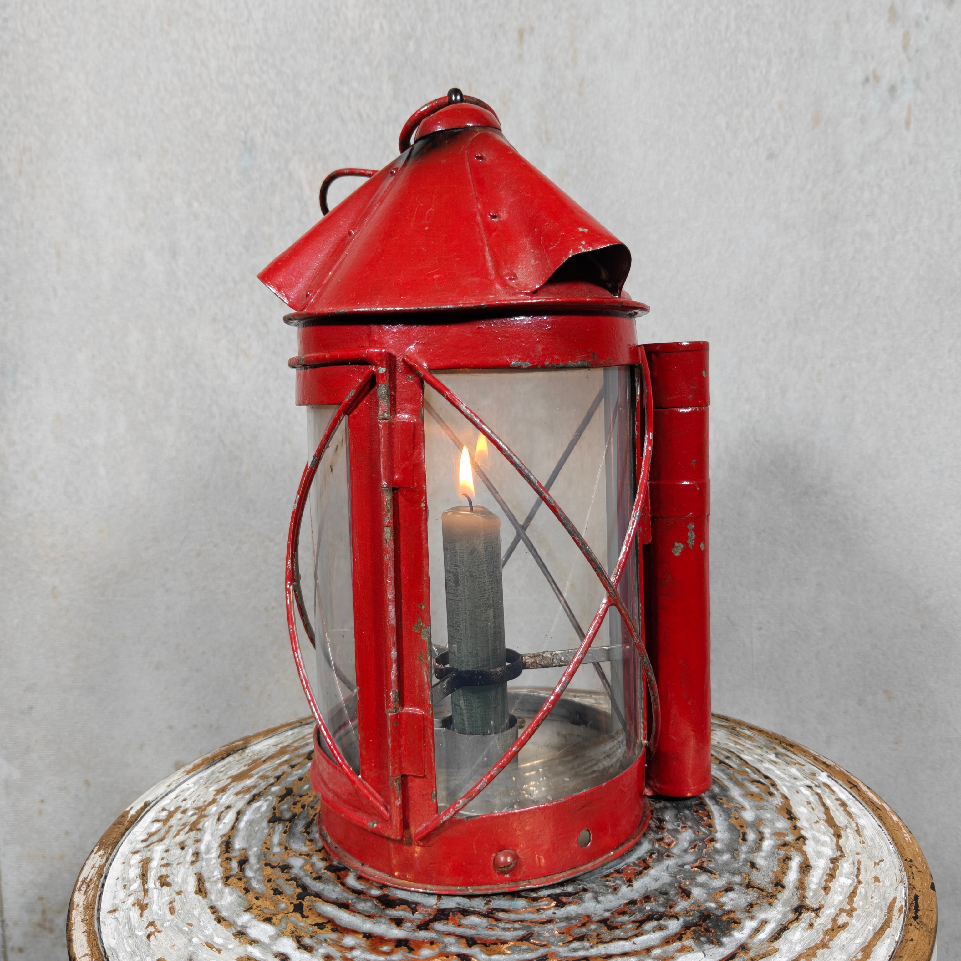 Vintage Swiss Fourgon Lantern (Candle Lantern, 1930s/40s)