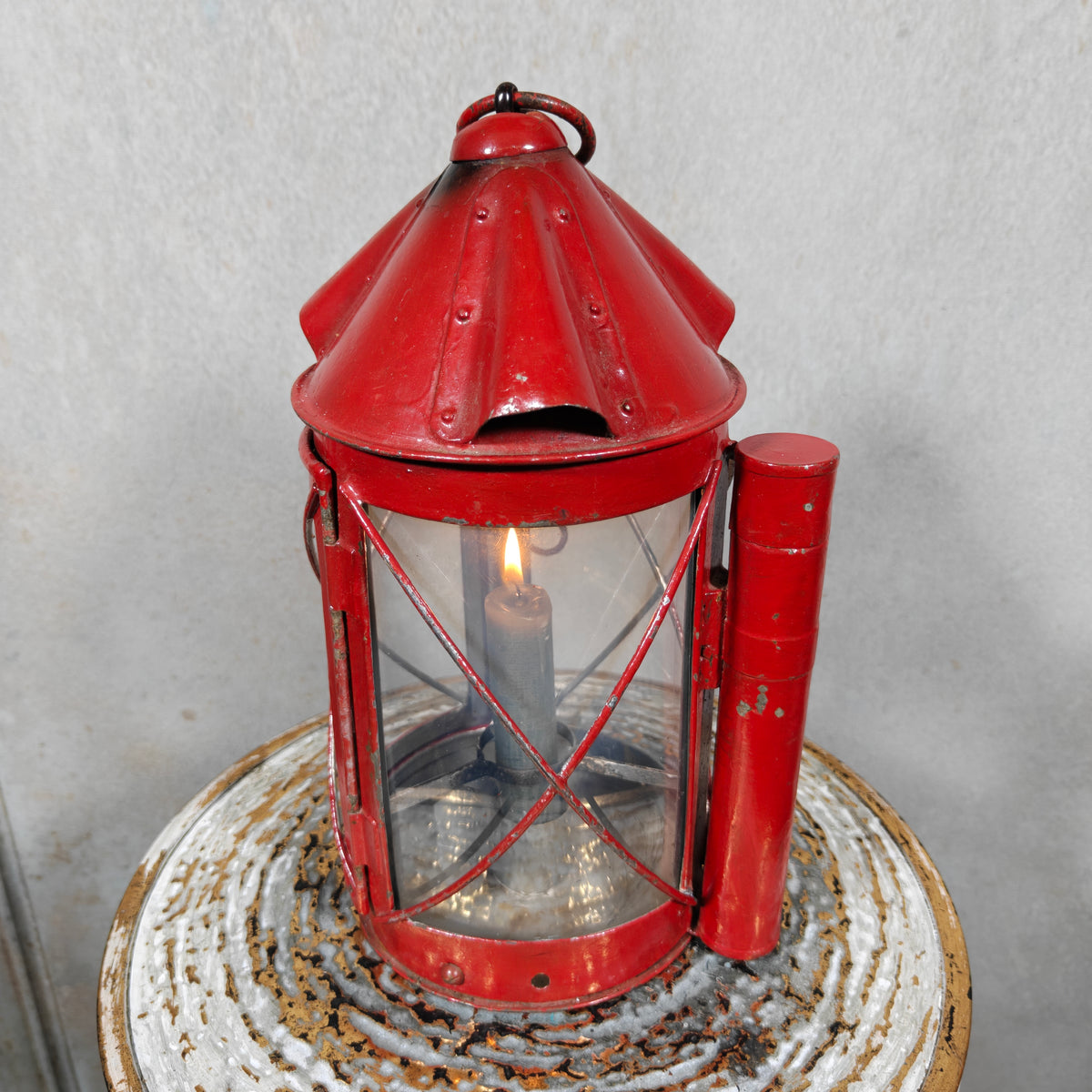 Vintage Swiss Fourgon Lantern (Candle Lantern, 1930s/40s)