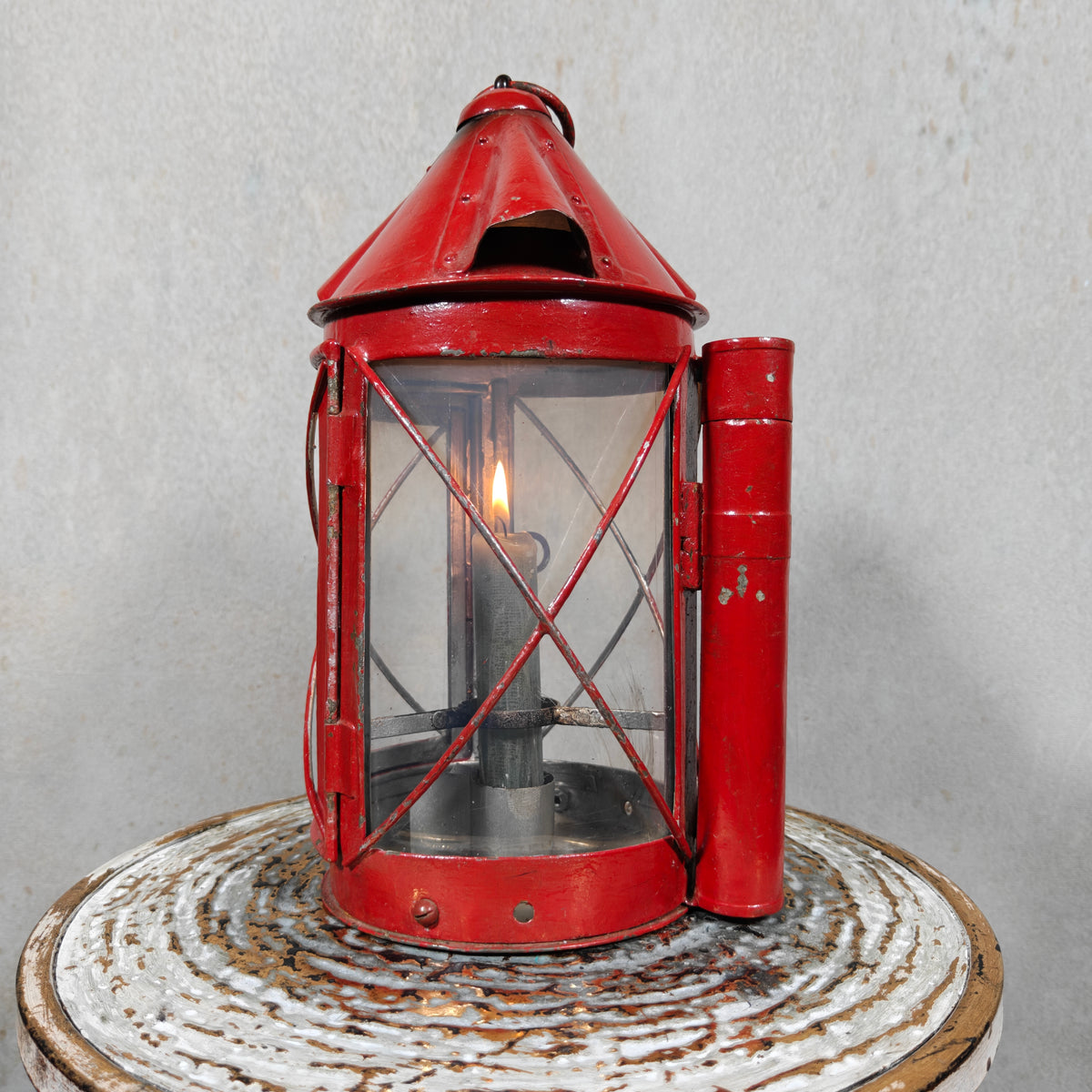 Vintage Swiss Fourgon Lantern (Candle Lantern, 1930s/40s)