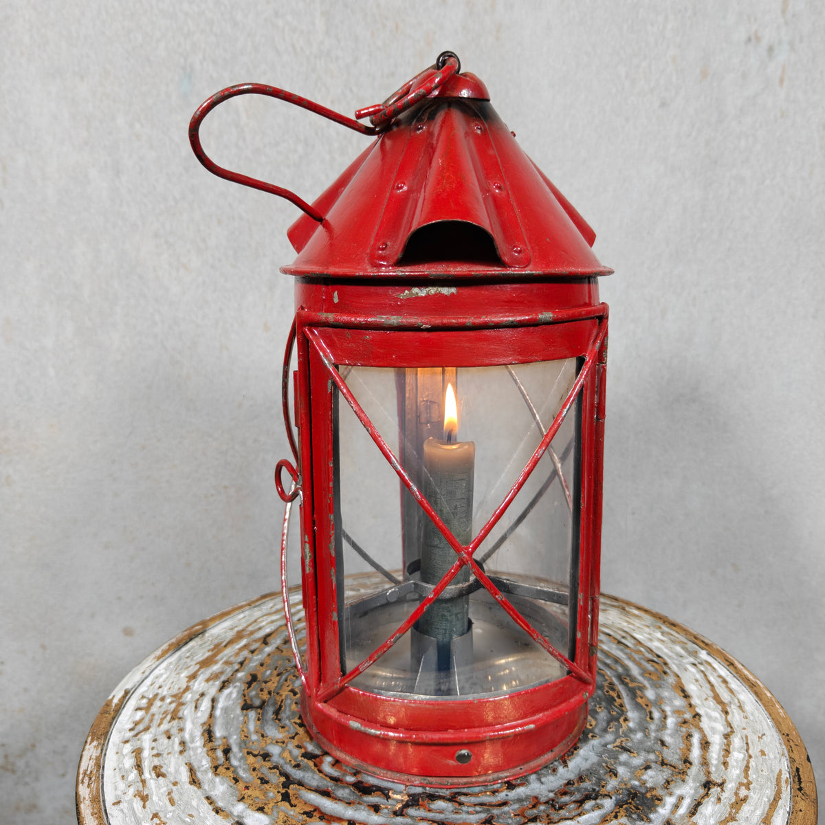 Vintage Swiss Fourgon Lantern (Candle Lantern, 1930s/40s)
