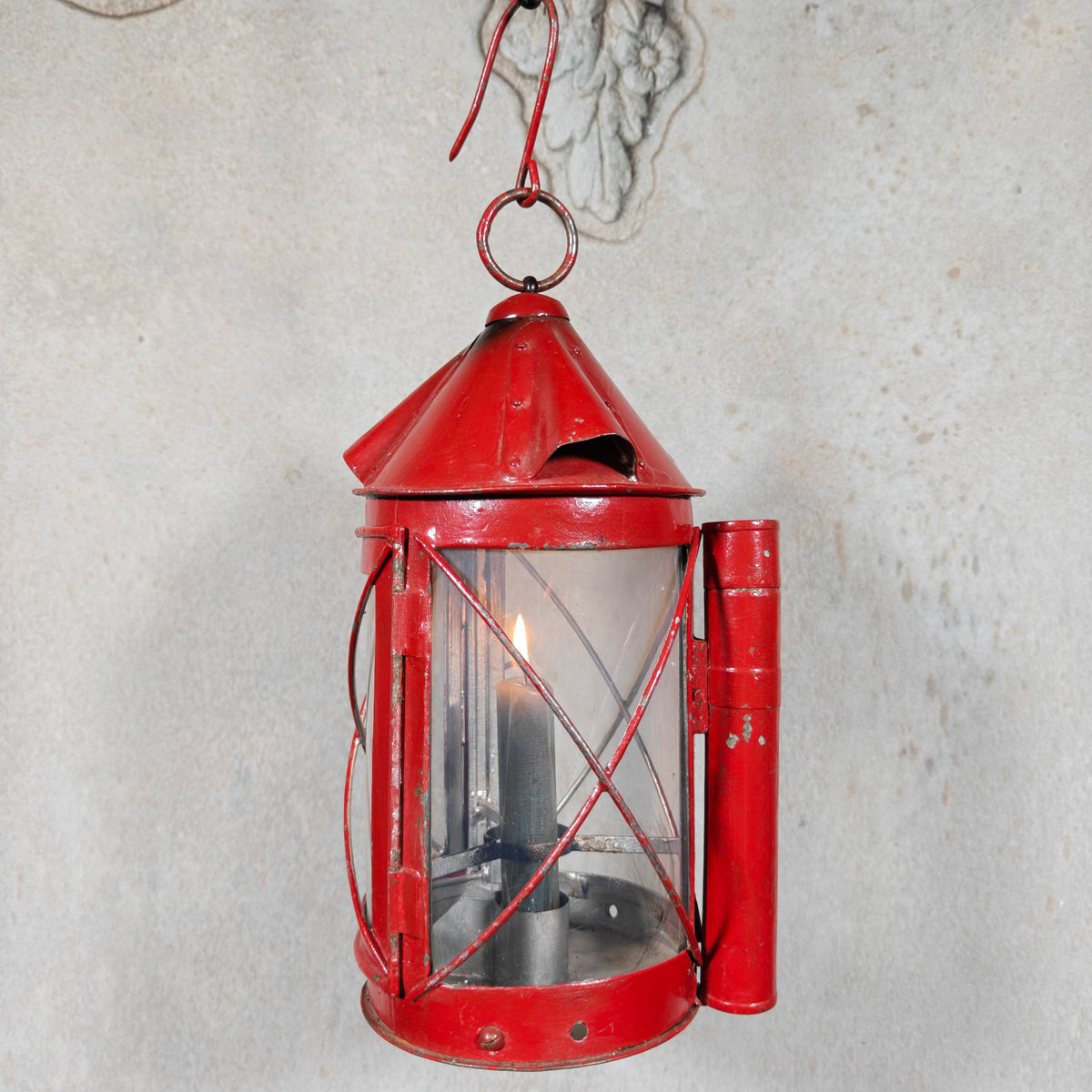 Vintage Swiss Fourgon Lantern (Candle Lantern, 1930s/40s)