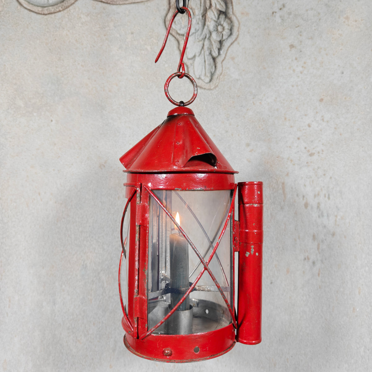Vintage Swiss Fourgon Lantern (Candle Lantern, 1930s/40s)