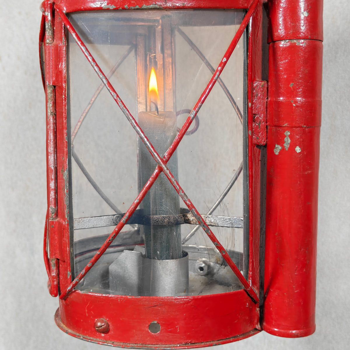 Vintage Swiss Fourgon Lantern (Candle Lantern, 1930s/40s)