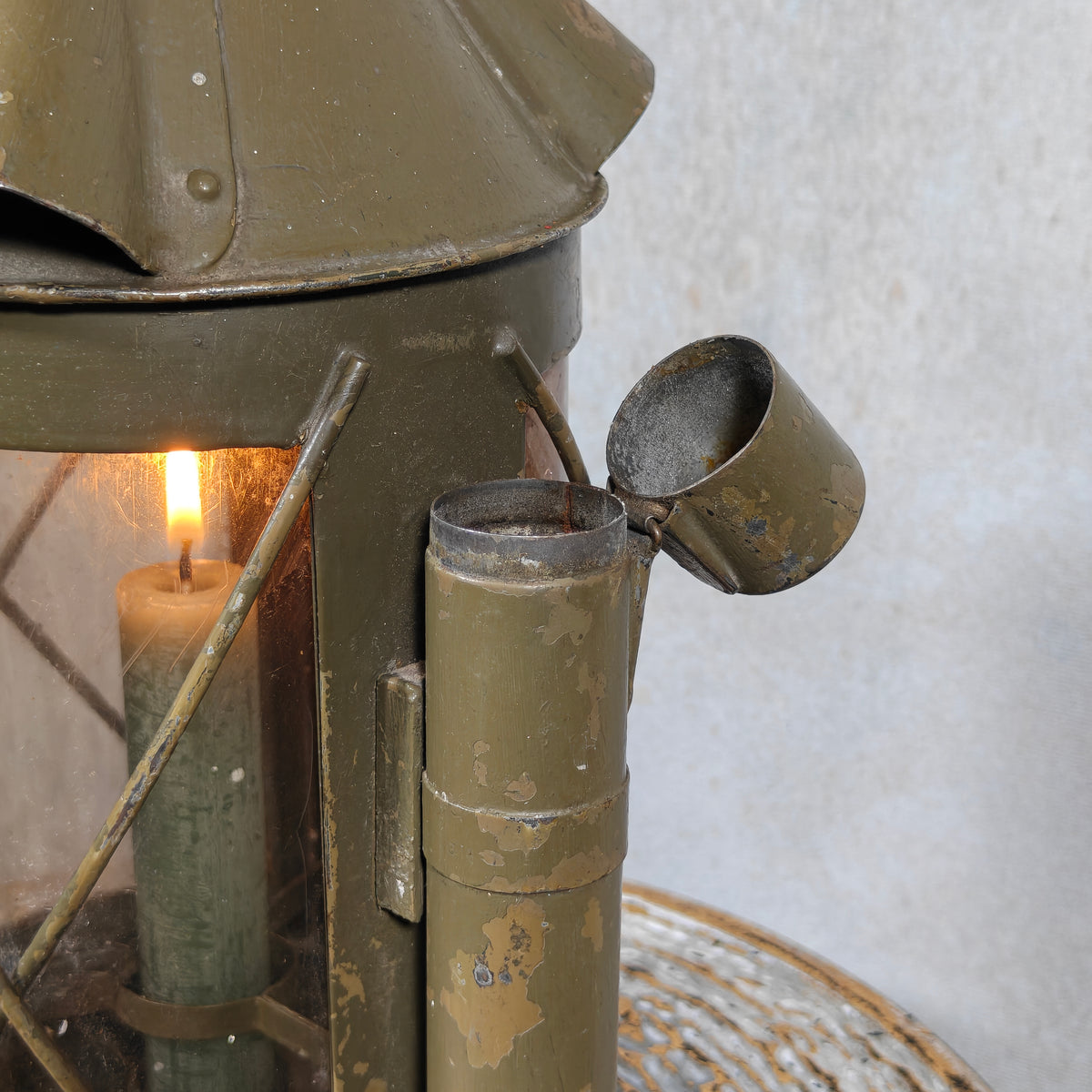 Vintage Swiss Fourgon Lantern (Candle Lantern, 1930s/40s)
