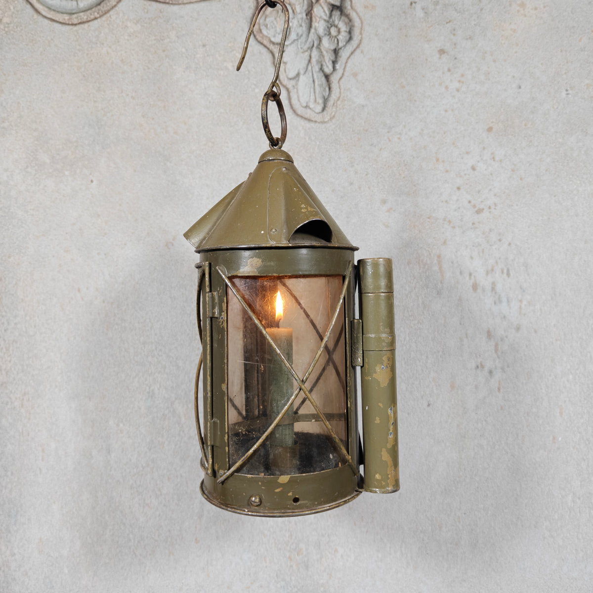 Vintage Swiss Fourgon Lantern (Candle Lantern, 1930s/40s)