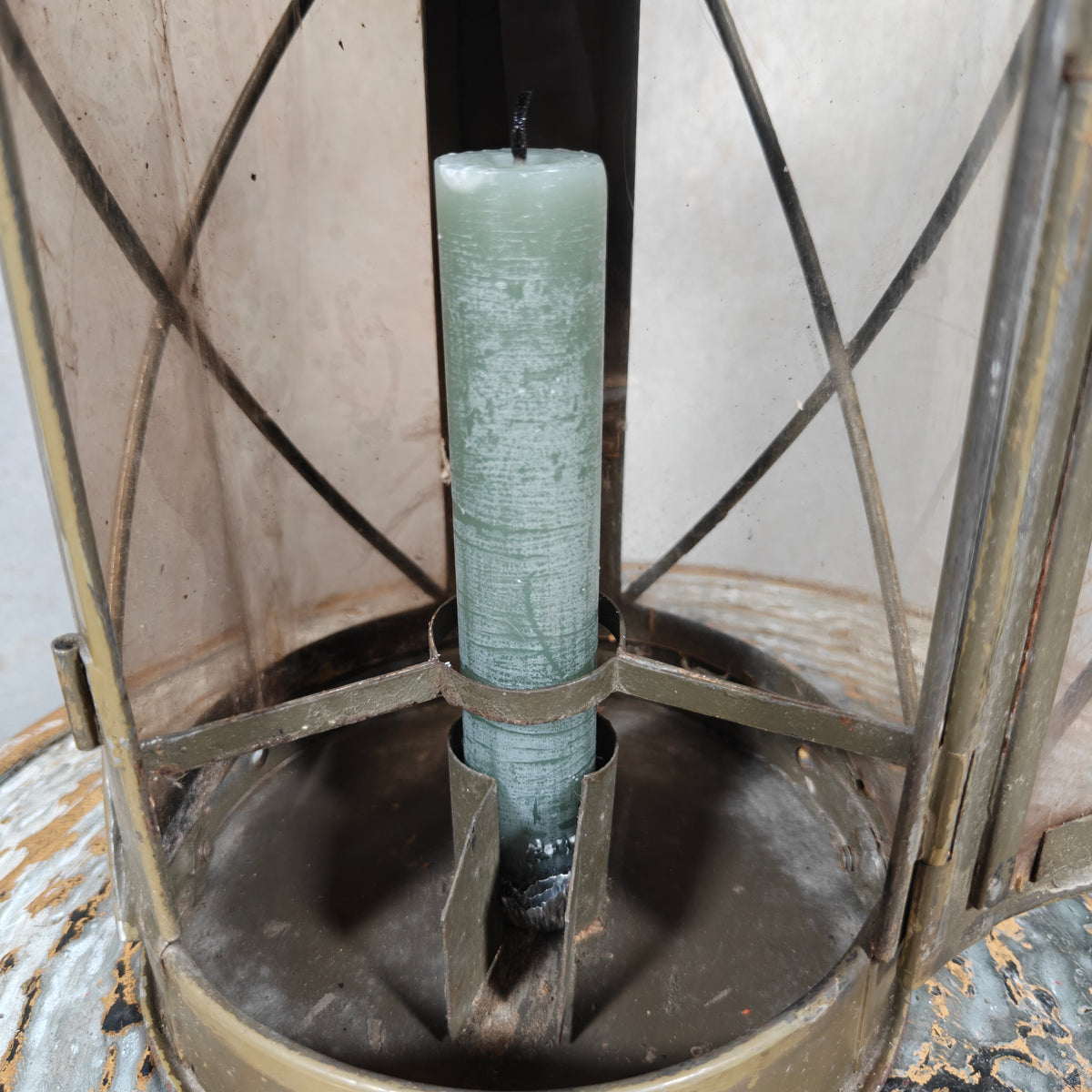 Vintage Swiss Fourgon Lantern (Candle Lantern, 1930s/40s)