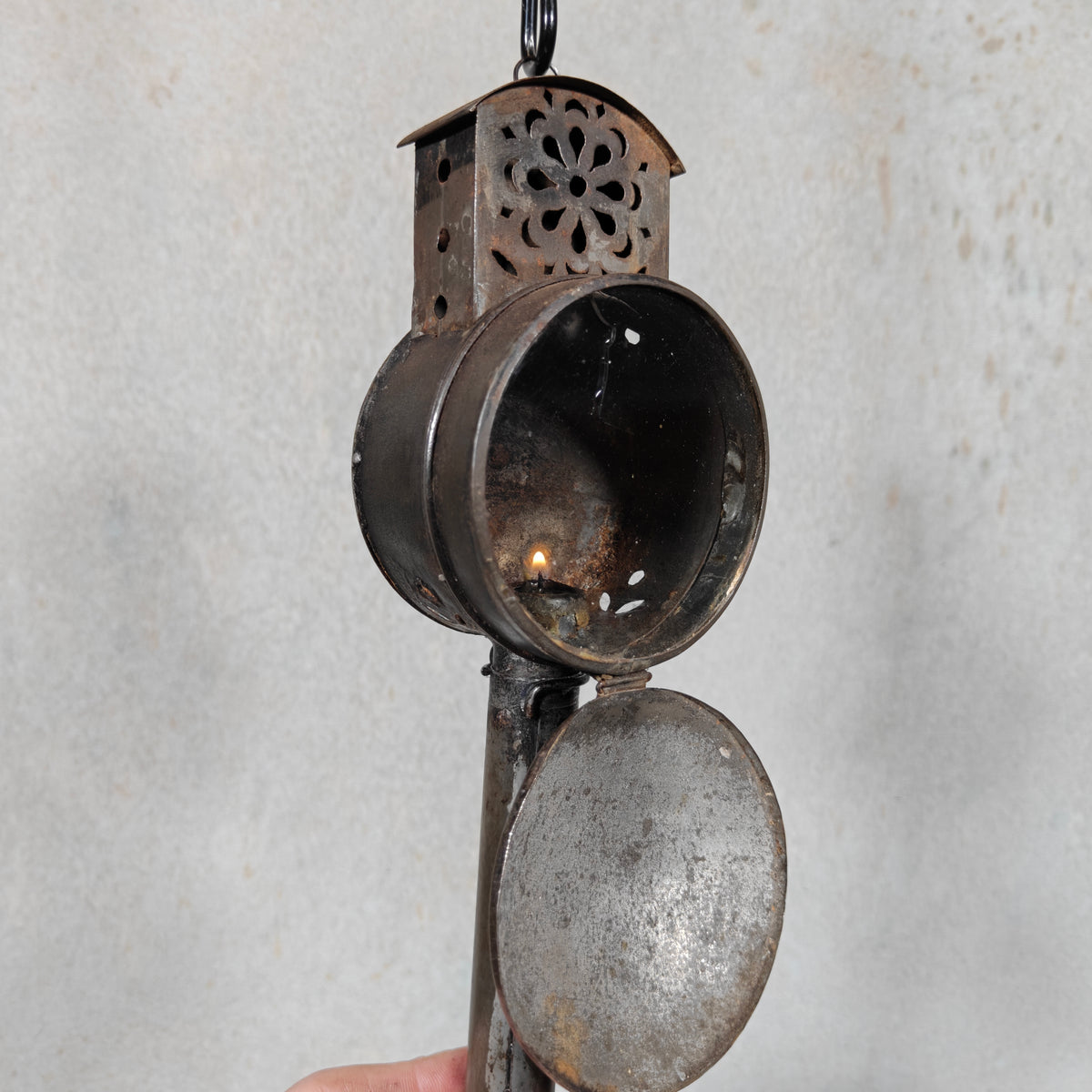 Vintage Travel candle Lantern – 1930s