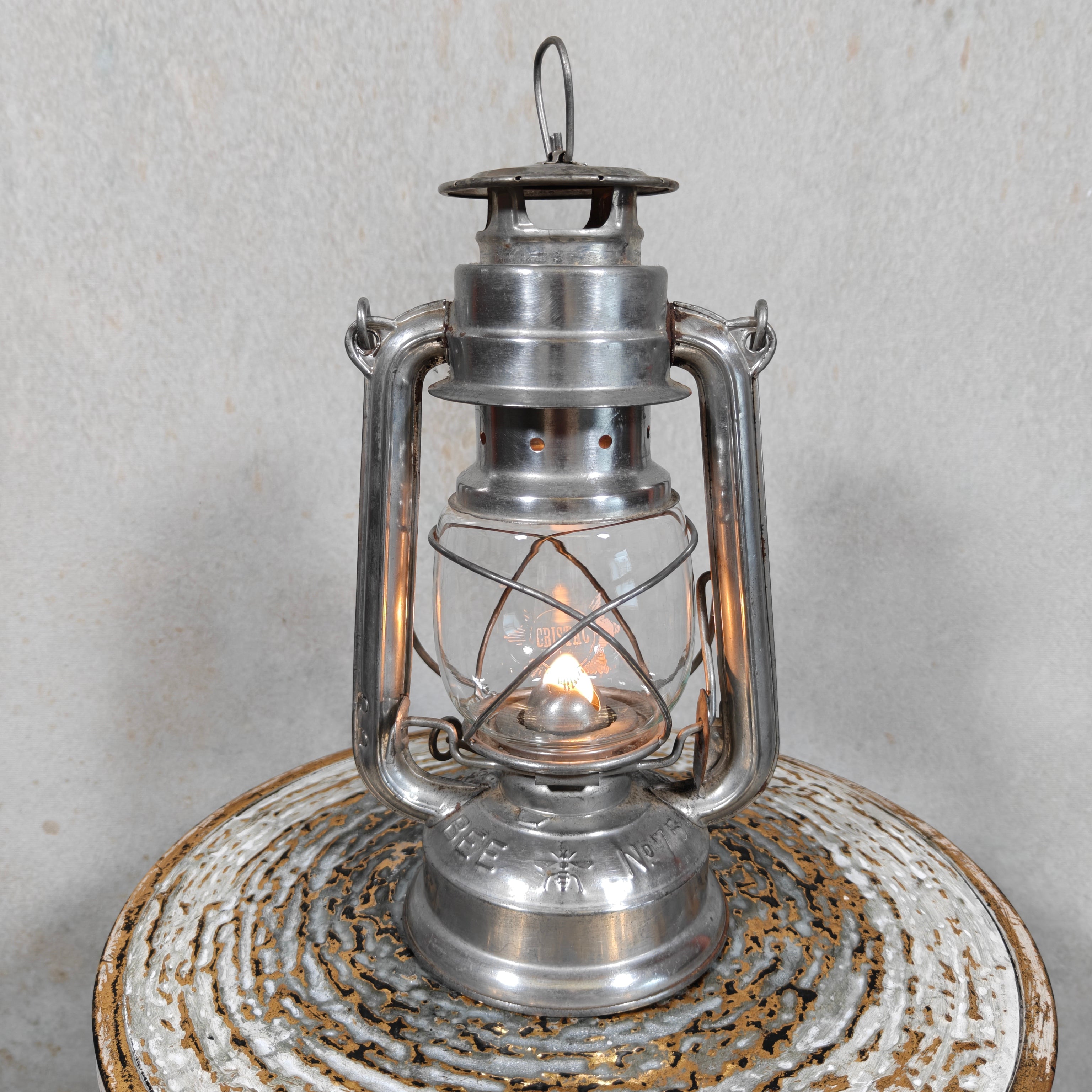 Beautiful and Rare German Hurricane Lantern – Bee 75, Look‑alike of the Bat 158, Made in Germany, 1970s/1980s