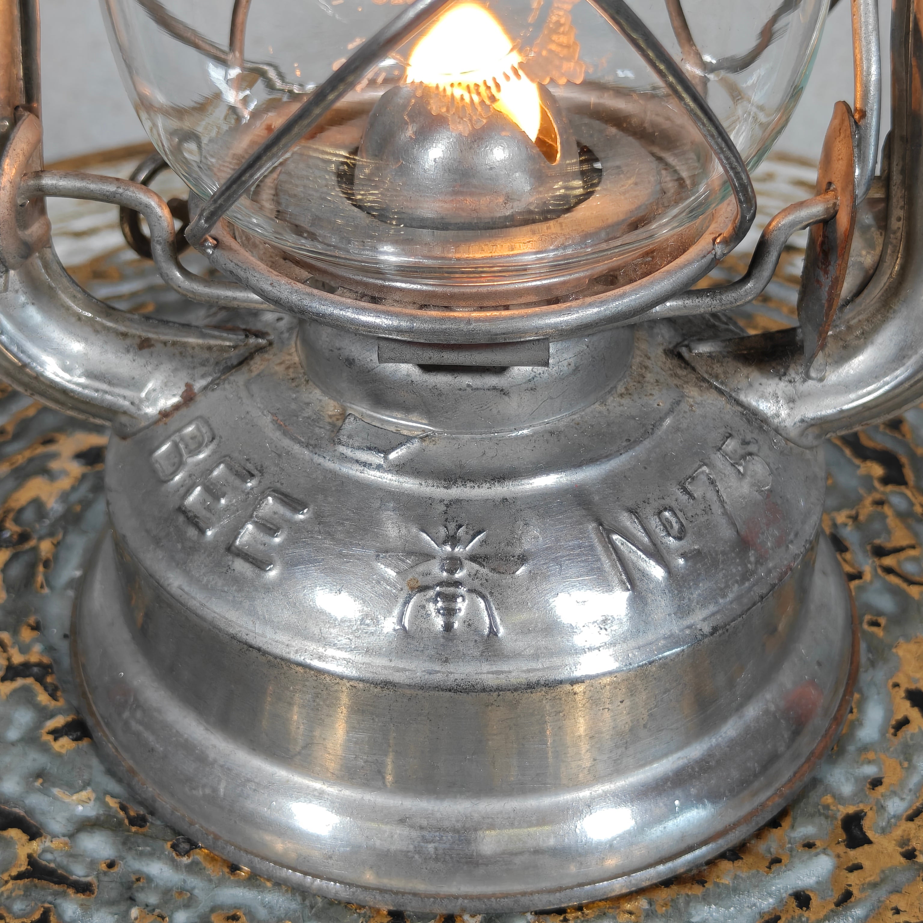 Beautiful and Rare German Hurricane Lantern – Bee 75, Look‑alike of the Bat 158, Made in Germany, 1970s/1980s