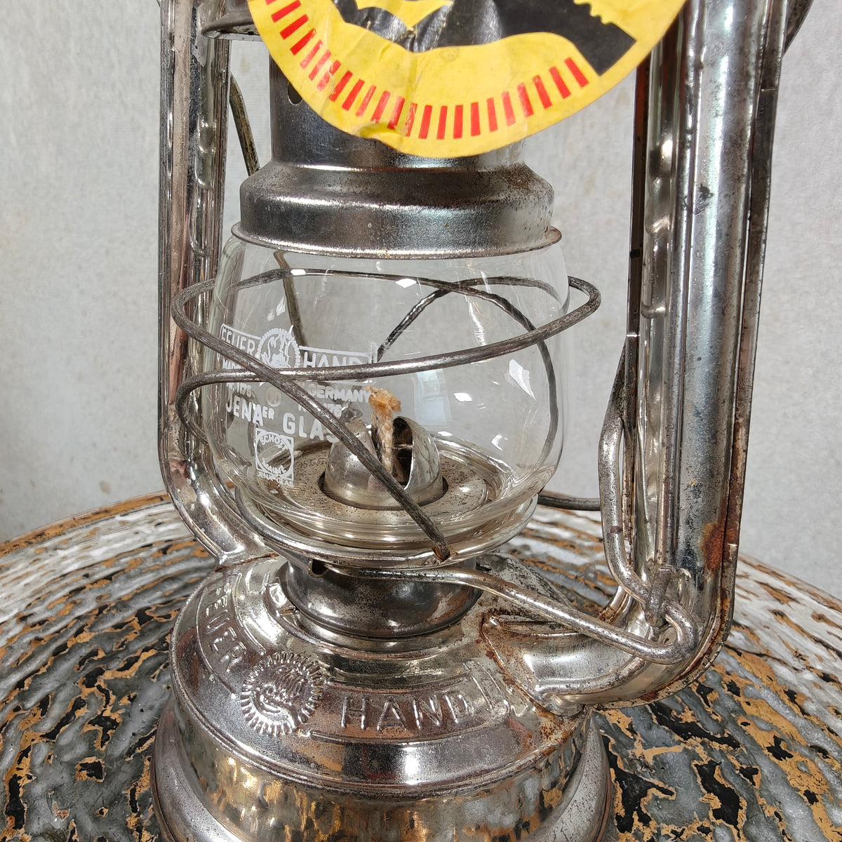 Fantastic New Old Stock Unused Hurricane Lantern – Feuerhand 175, 1970s, with Original Tag