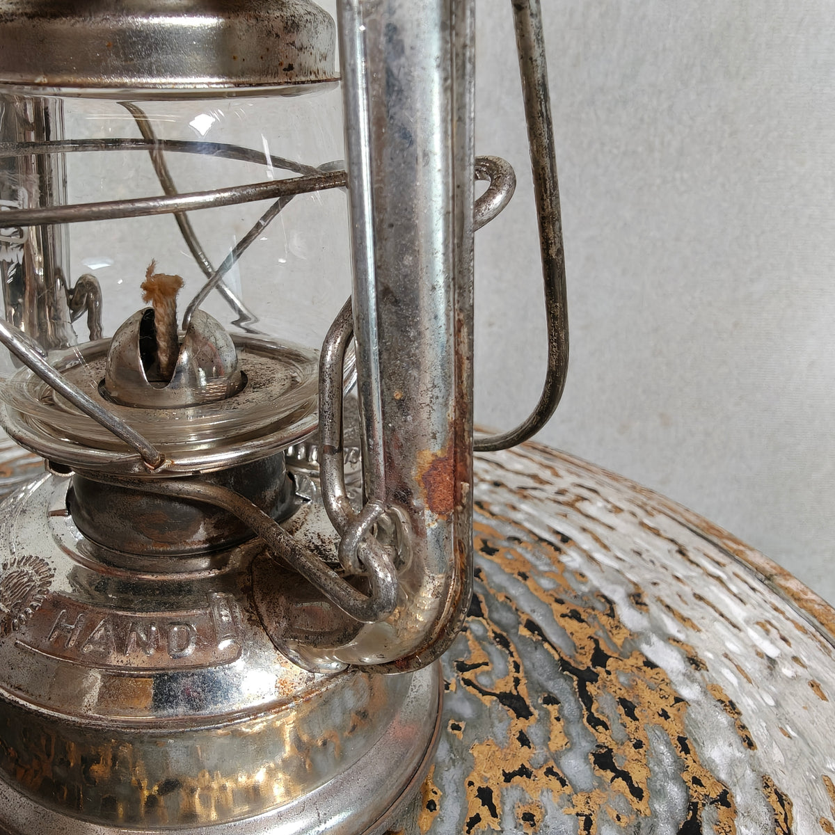 Fantastic New Old Stock Unused Hurricane Lantern – Feuerhand 175, 1970s, with Original Tag