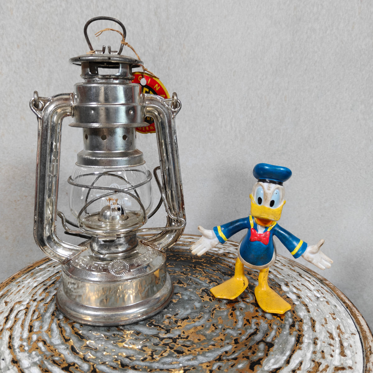 Fantastic New Old Stock Unused Hurricane Lantern – Feuerhand 175, 1970s, with Original Tag