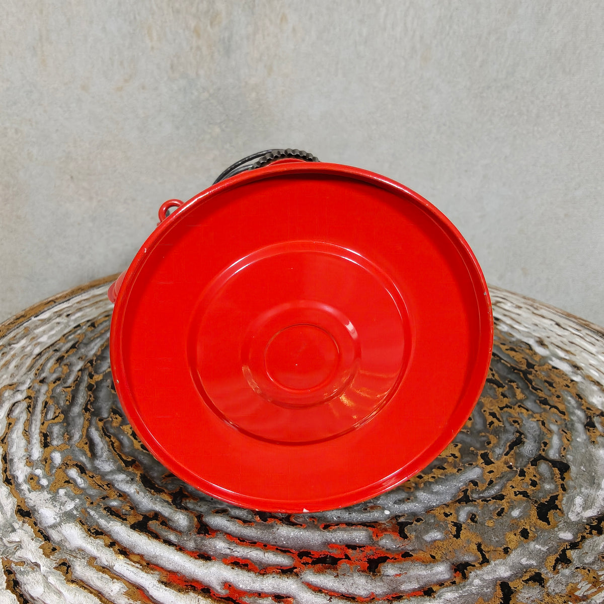 Fantastic New Old Stock Unused Red Hurricane Lantern – Feuerhand 175, 1970s