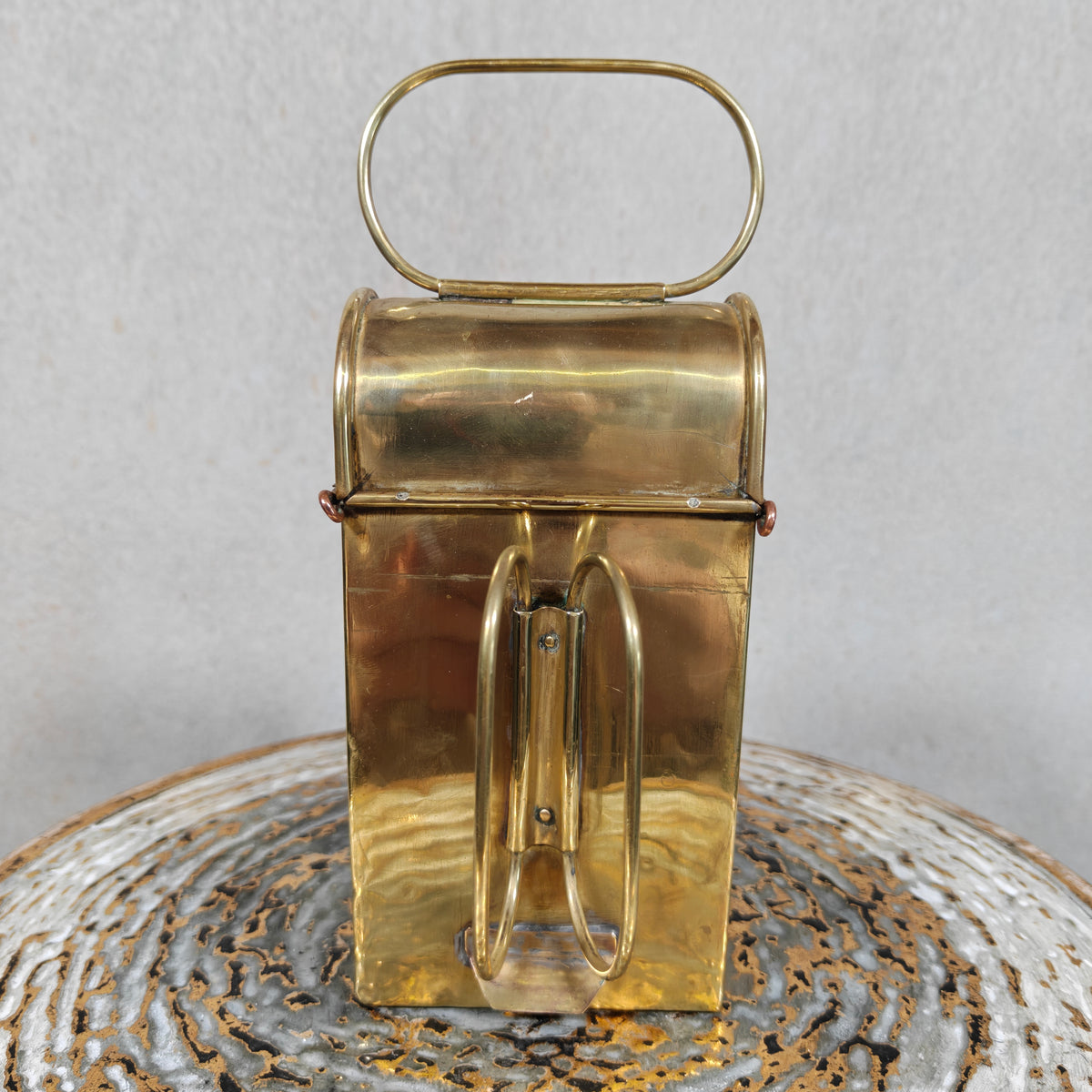 Fantastic Brass Oil Lamp / Hand Lantern – Rare, Heavy‑Duty Model, Fully Working