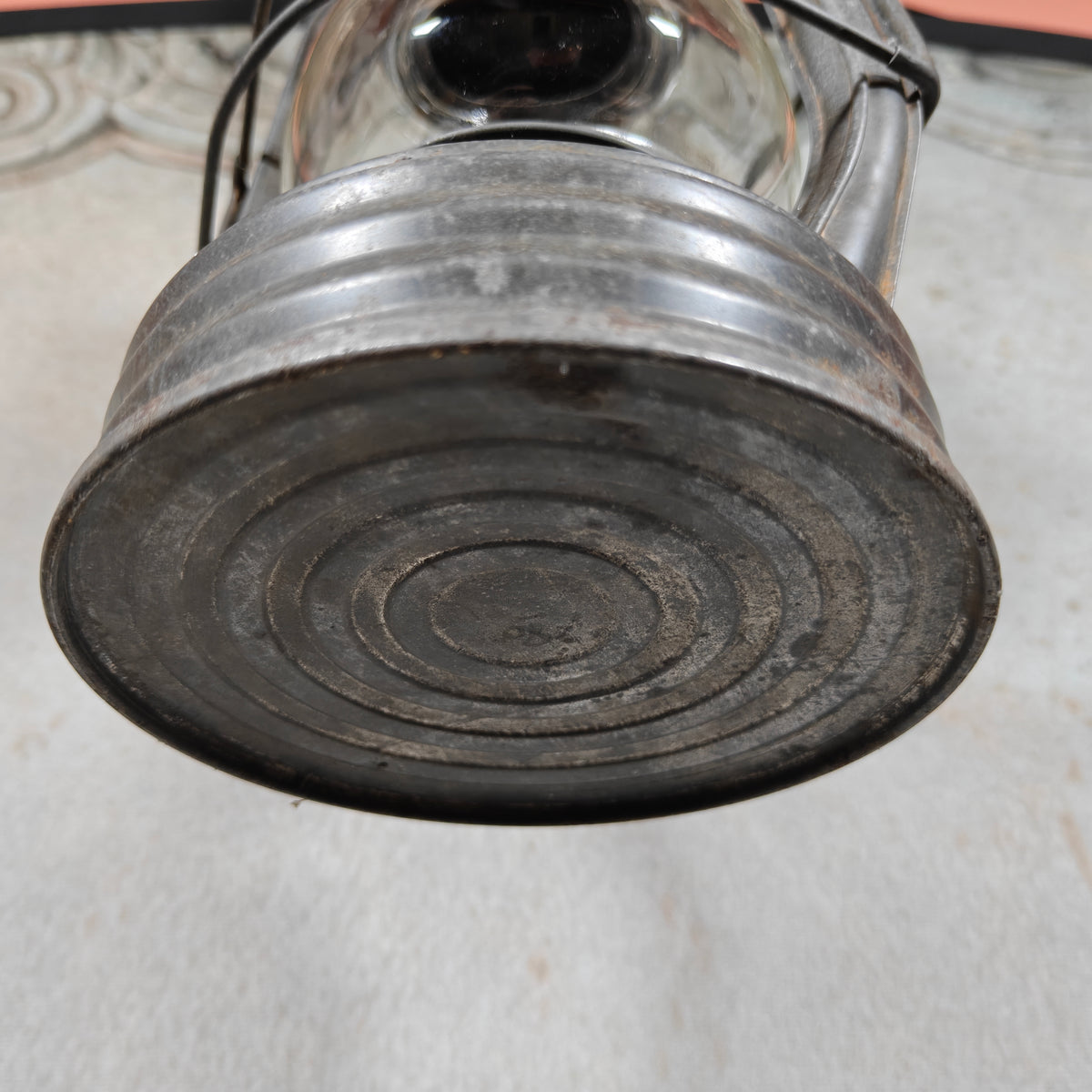 Vintage Royalux Hurricane Lantern – French Storm Lantern with Unique Glass Lift Mechanism – Fully Working