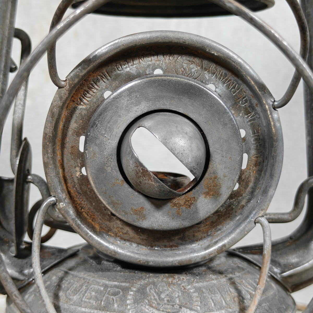 Rare Feuerhand 225 Medium Hurricane Lantern – German 1937–1942 Model with Original Marked Globe