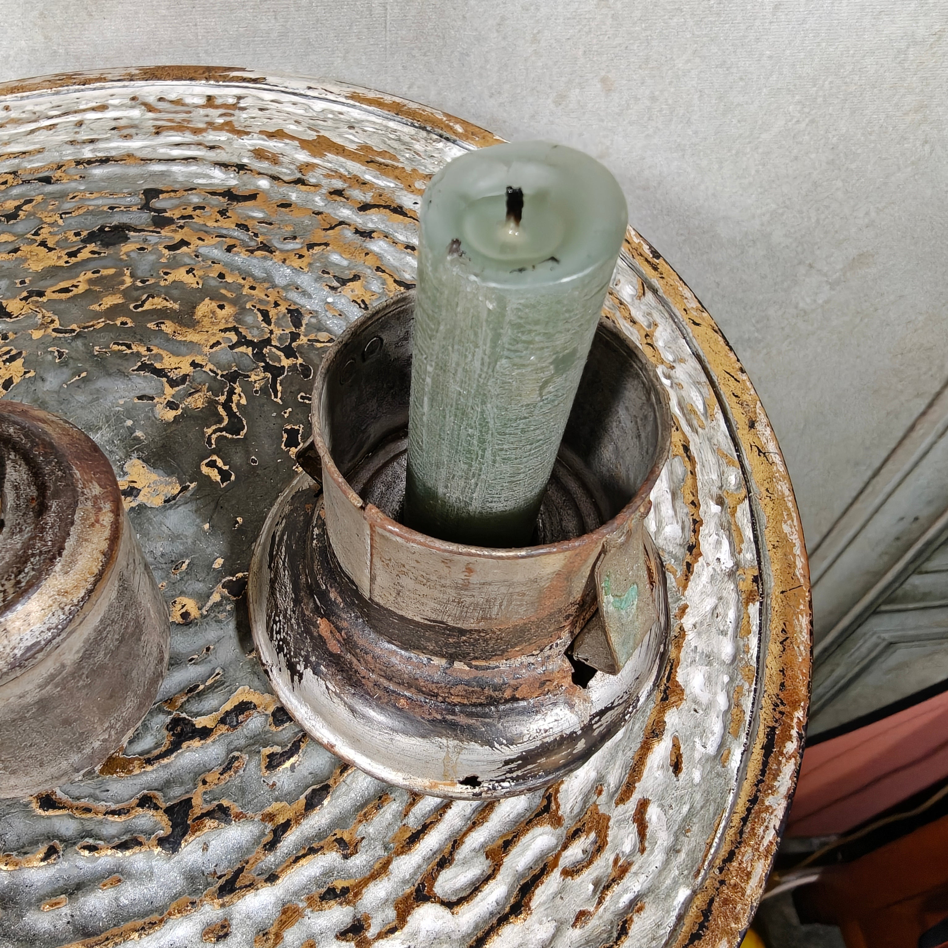 Rare 1920s Brass Ship’s Lantern by Ets. Girardin – Dual Fuel (Oil & Candle) – Marine Marked