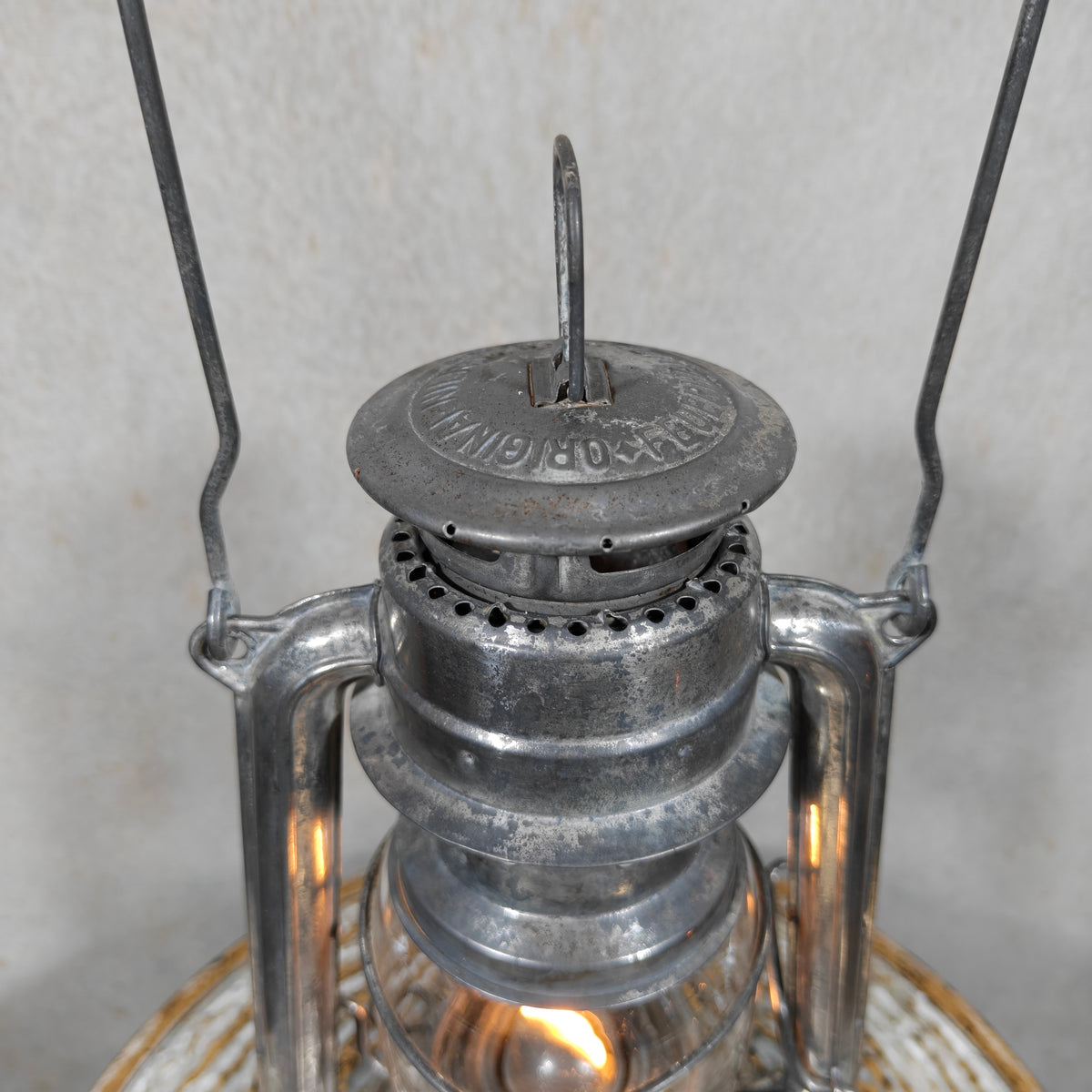 Vintage Feuerhand 276 Superflam Storm Lantern – Complete, Working & Featuring Rare Etched Superflam Glass (1960s–1970s)