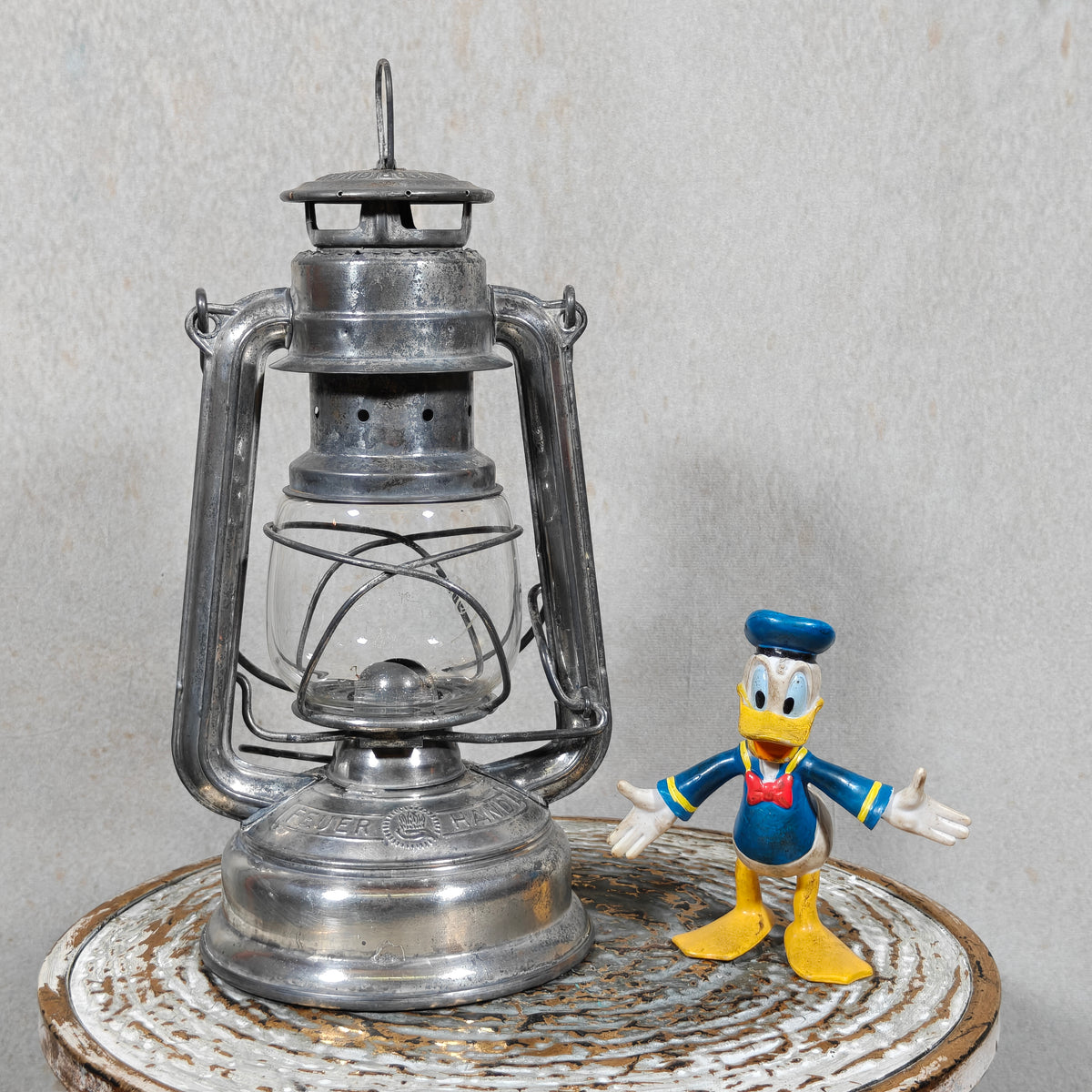 Vintage Feuerhand 276 Superflam Storm Lantern – Complete, Working & Featuring Rare Etched Superflam Glass (1960s–1970s)