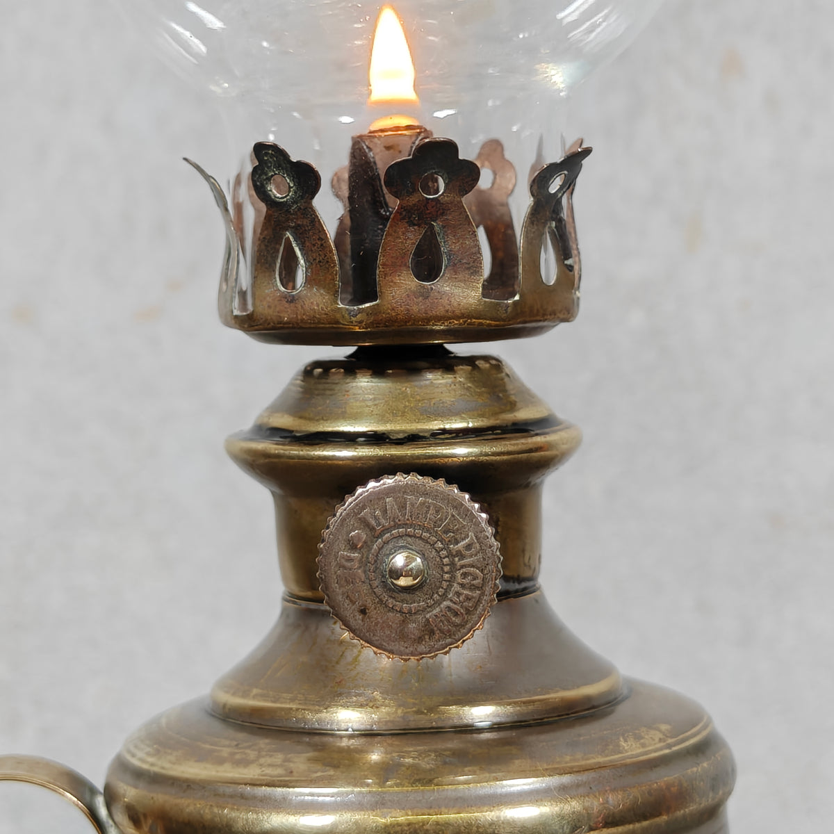 Vintage French “Pigeon” Oil Lamp – Rare Small Model
