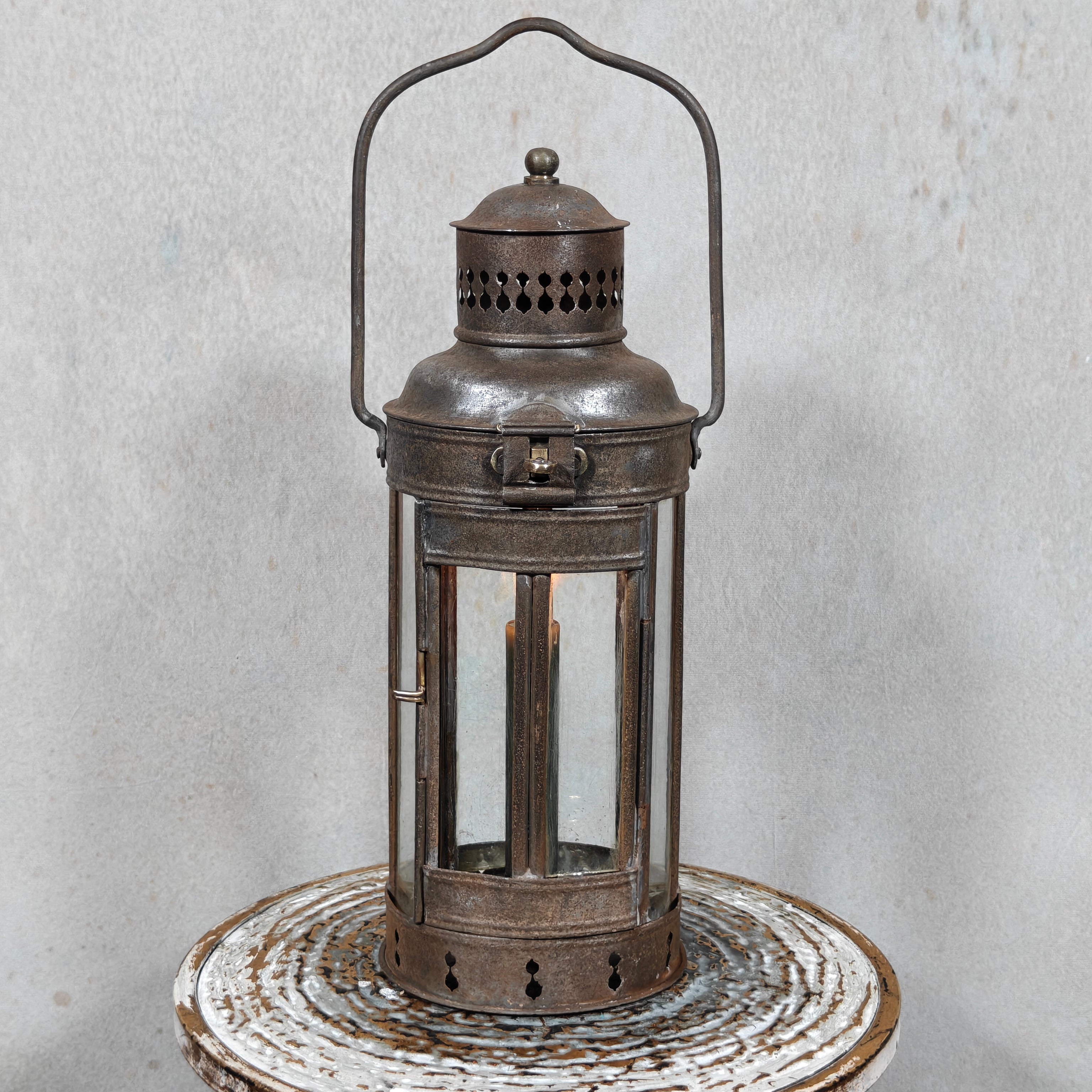 Antique Ship’s Lantern / Cabin Lamp – Beautiful Early Example, c. 1875