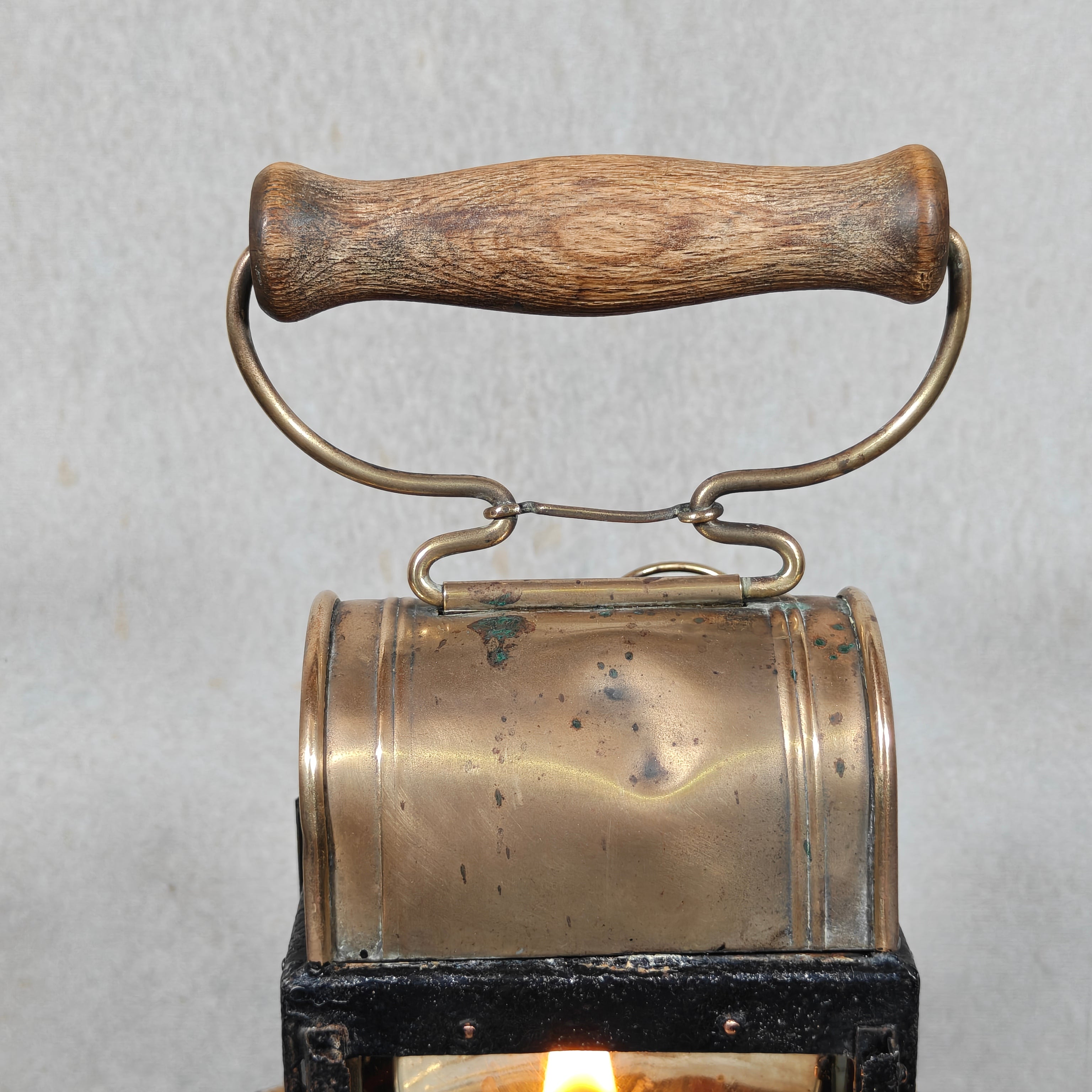 Rare Railway Hand Lamp / Signal Lantern – G. Knodt Frankfurt for K.E.D. Saarbrücken (c. 1900–1918)