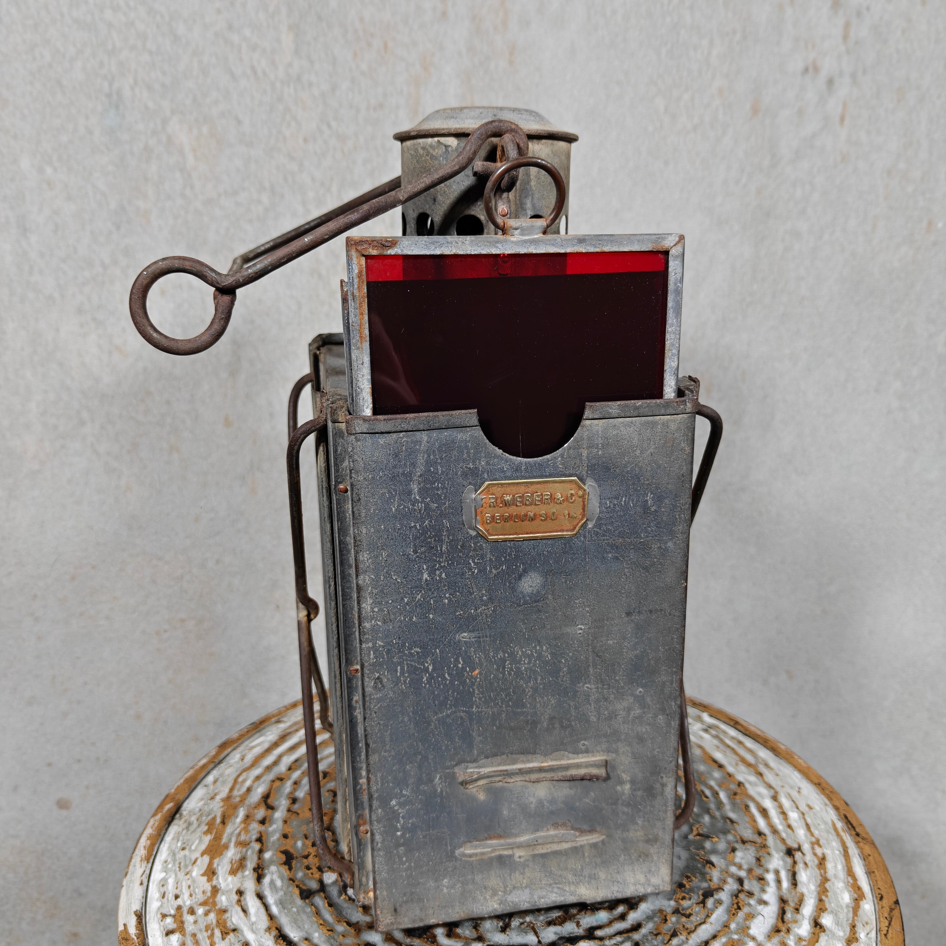 Extremely Rare Signal Lantern by Fr. Weber & Co., Berlin – With Colored Lenses & Fully Working (c. 1900–1930)