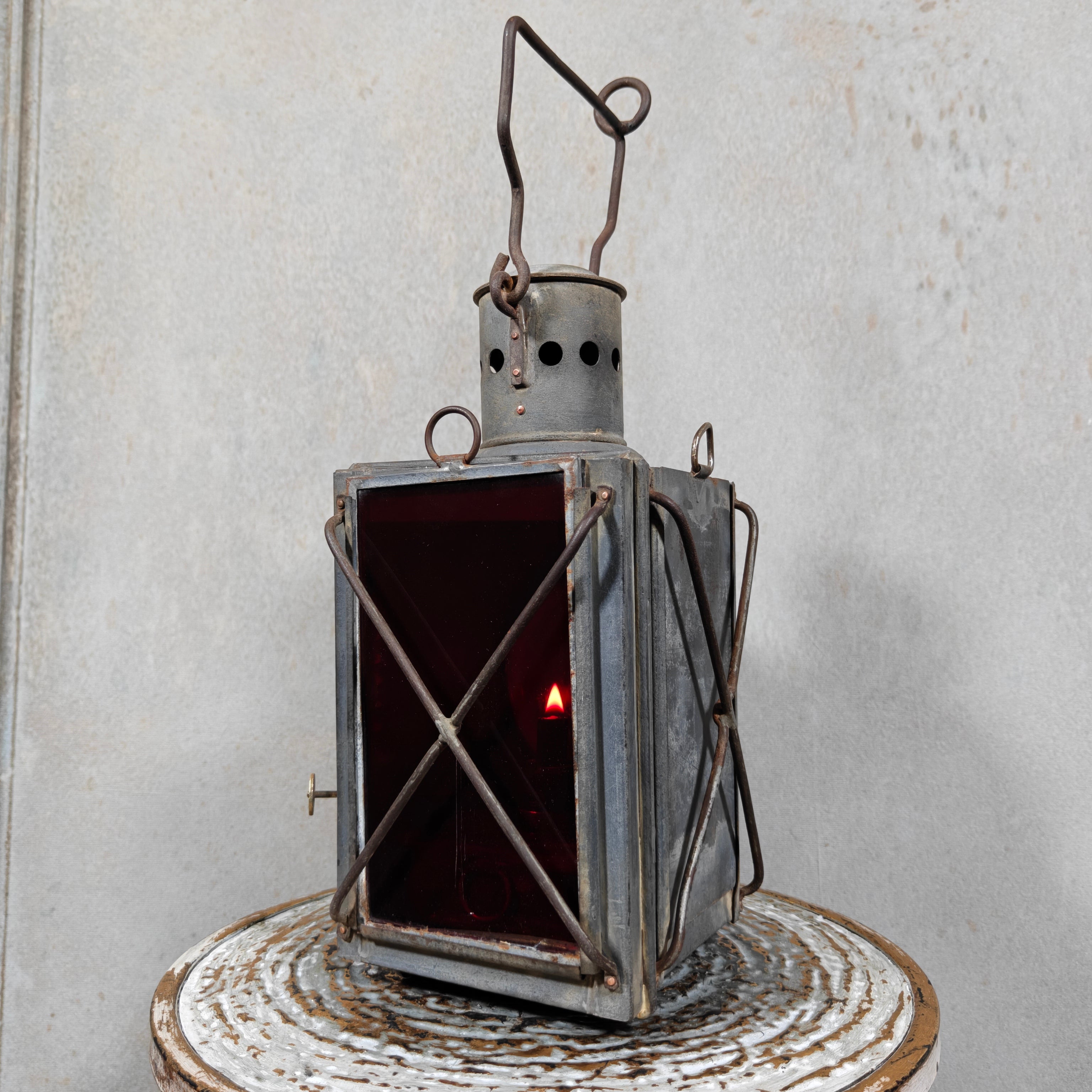 Extremely Rare Signal Lantern by Fr. Weber & Co., Berlin – With Colored Lenses & Fully Working (c. 1900–1930)