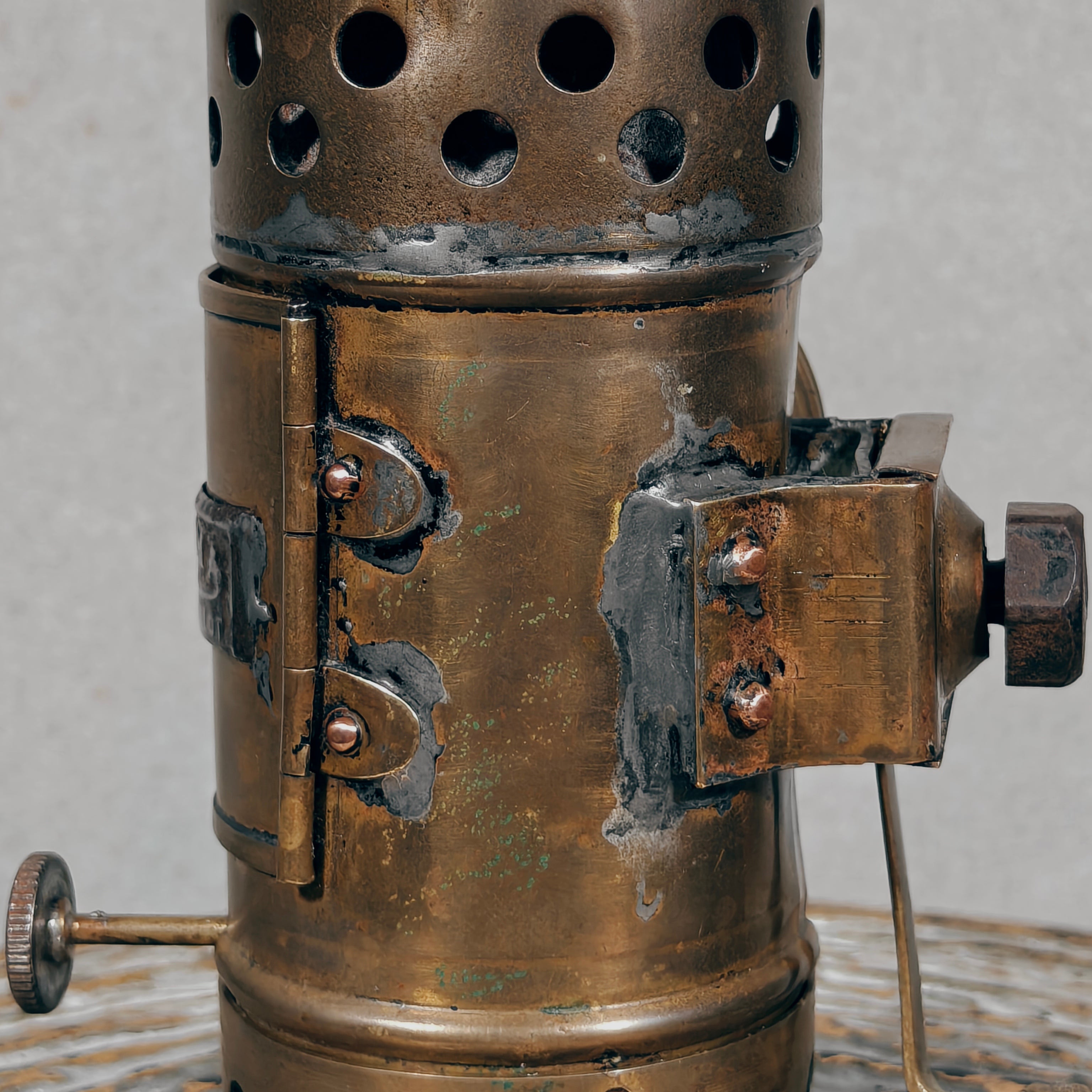 Rare French Summa Oil Bicycle / Vehicle Lamp – Working Kerosene Lamp, c. 1920–1940